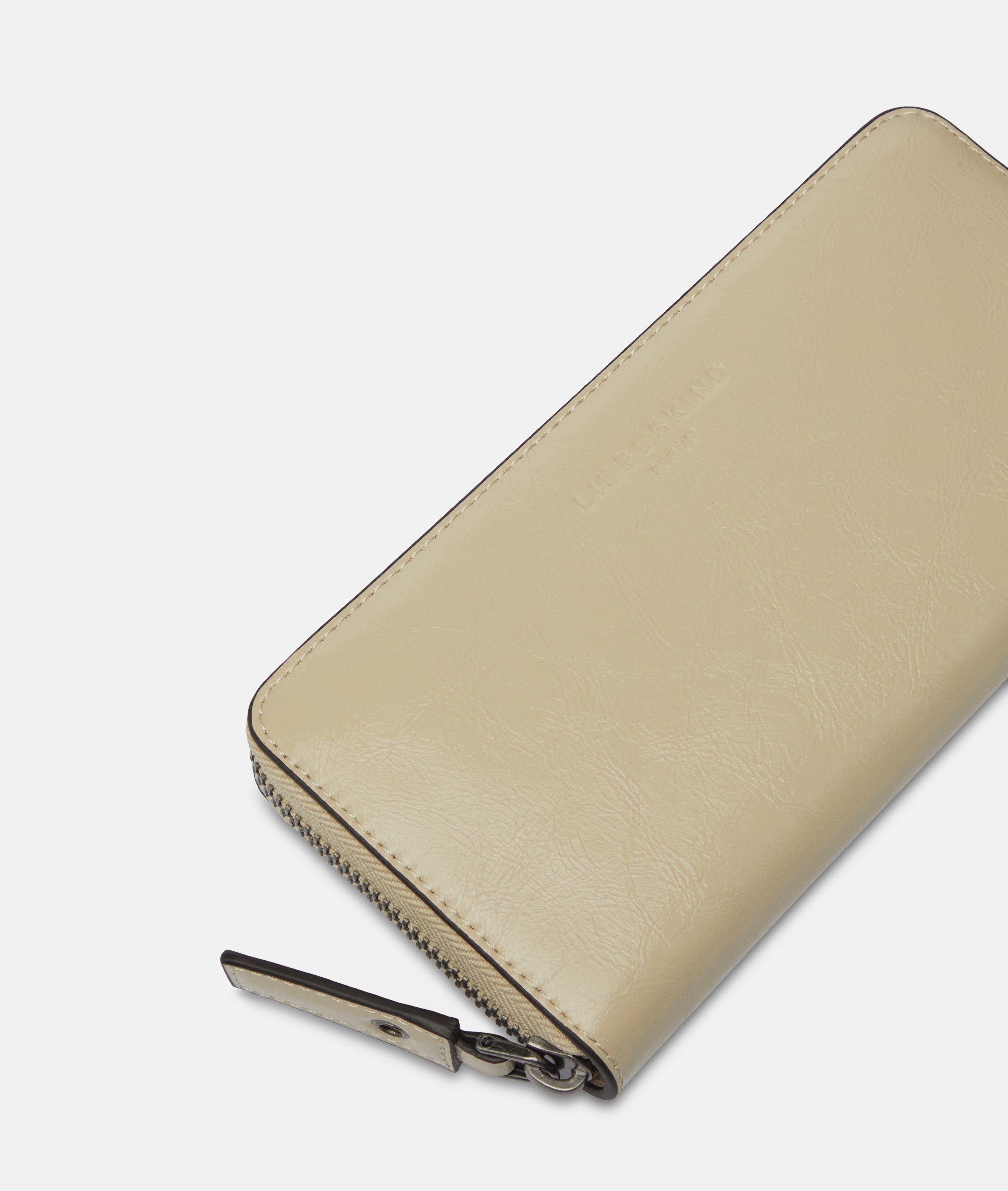 Sally Geldbörse L in beige & braun