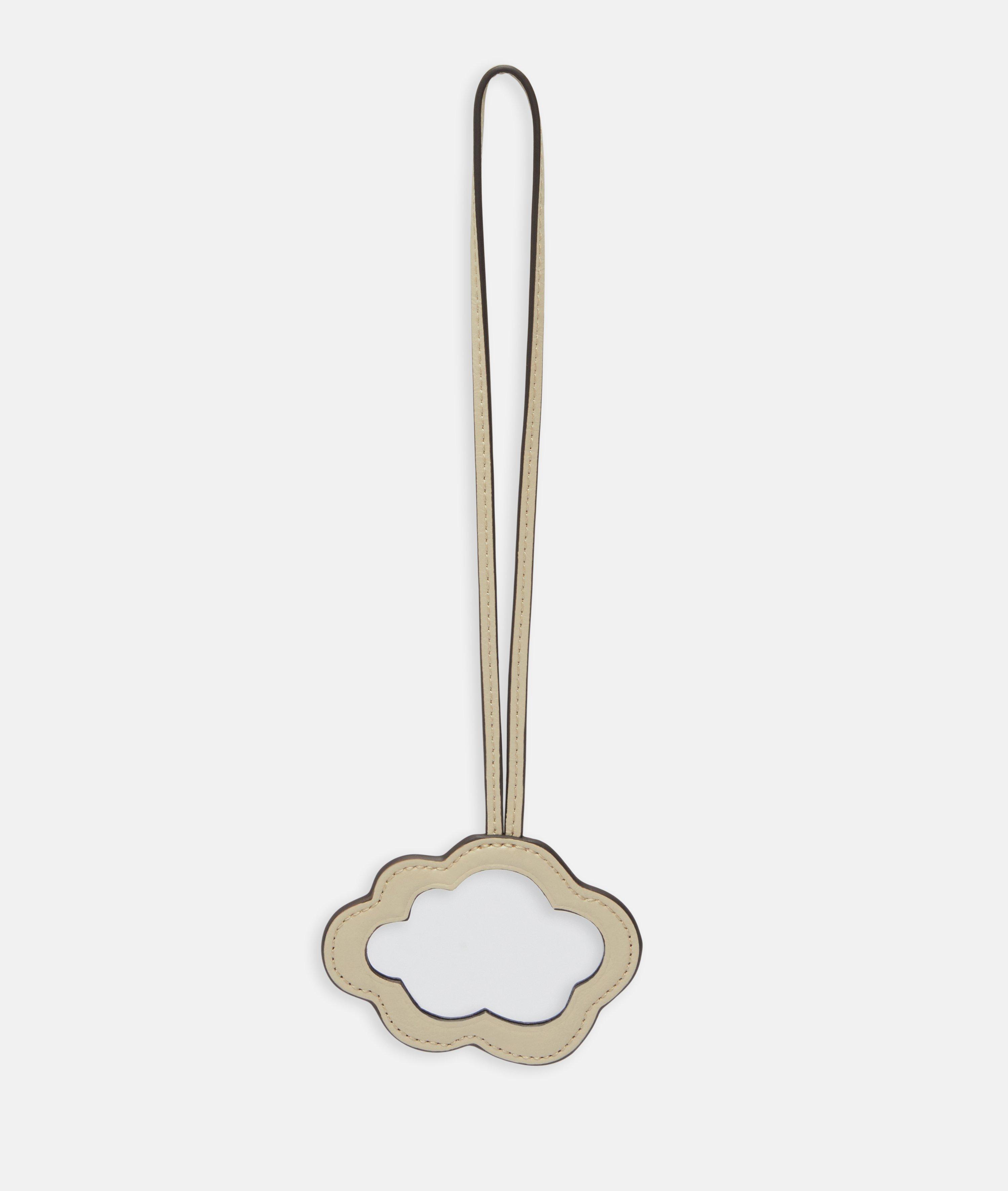 Cloud Mirror Pendant in beige & brown