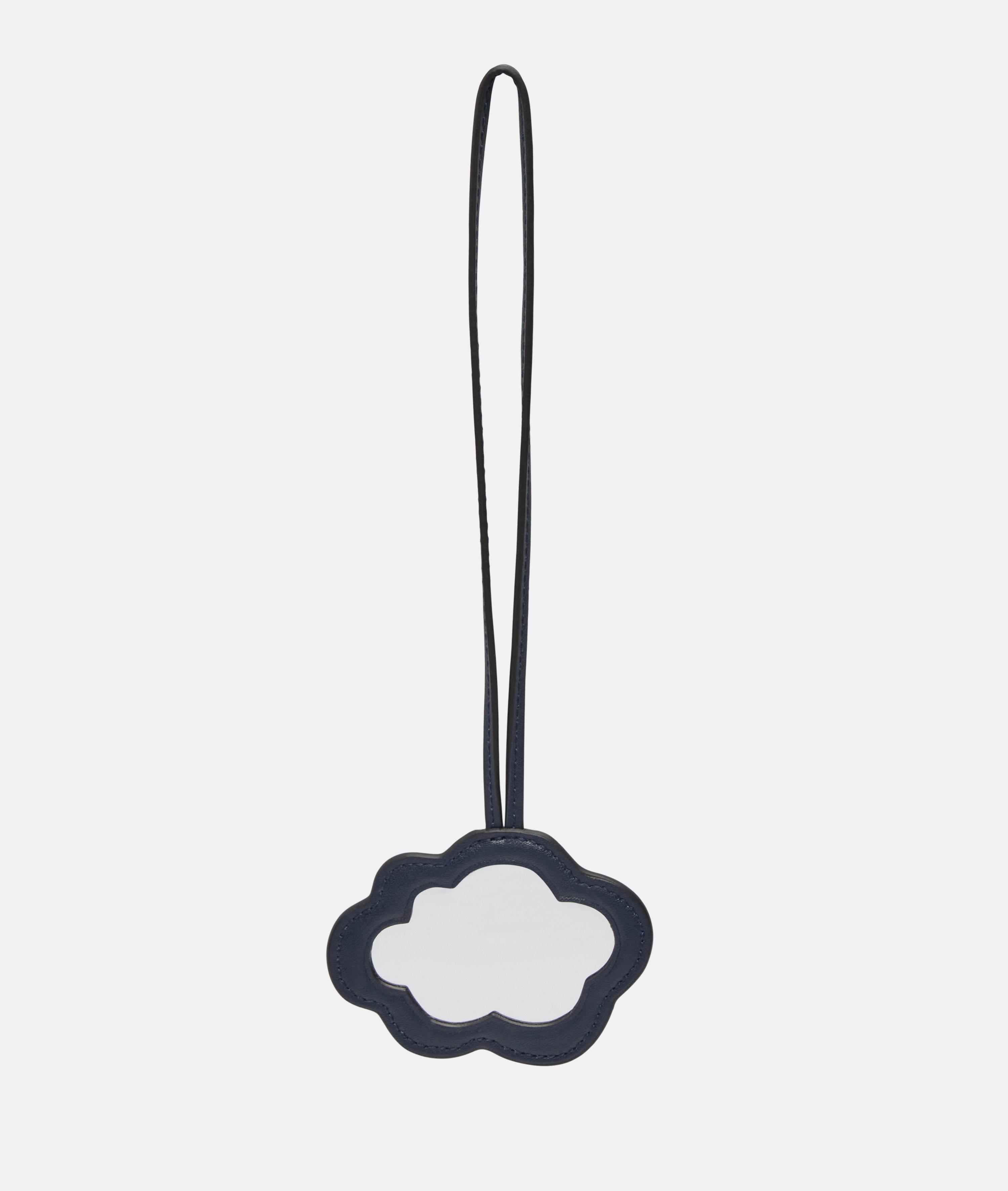 Cloud Mirror Pendant in blue & beige