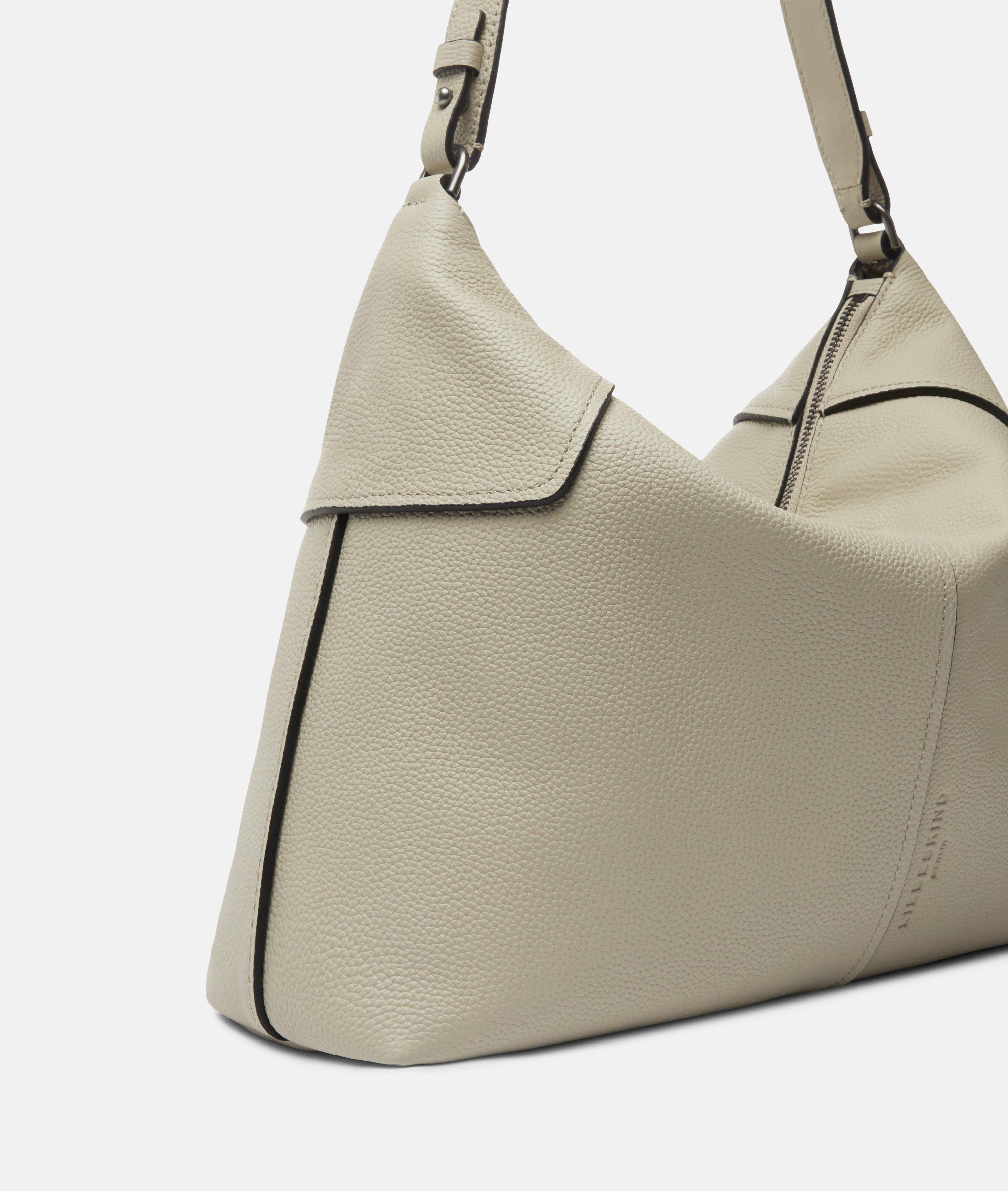 Mila Hobo M in beige, braun, schwarz & blau