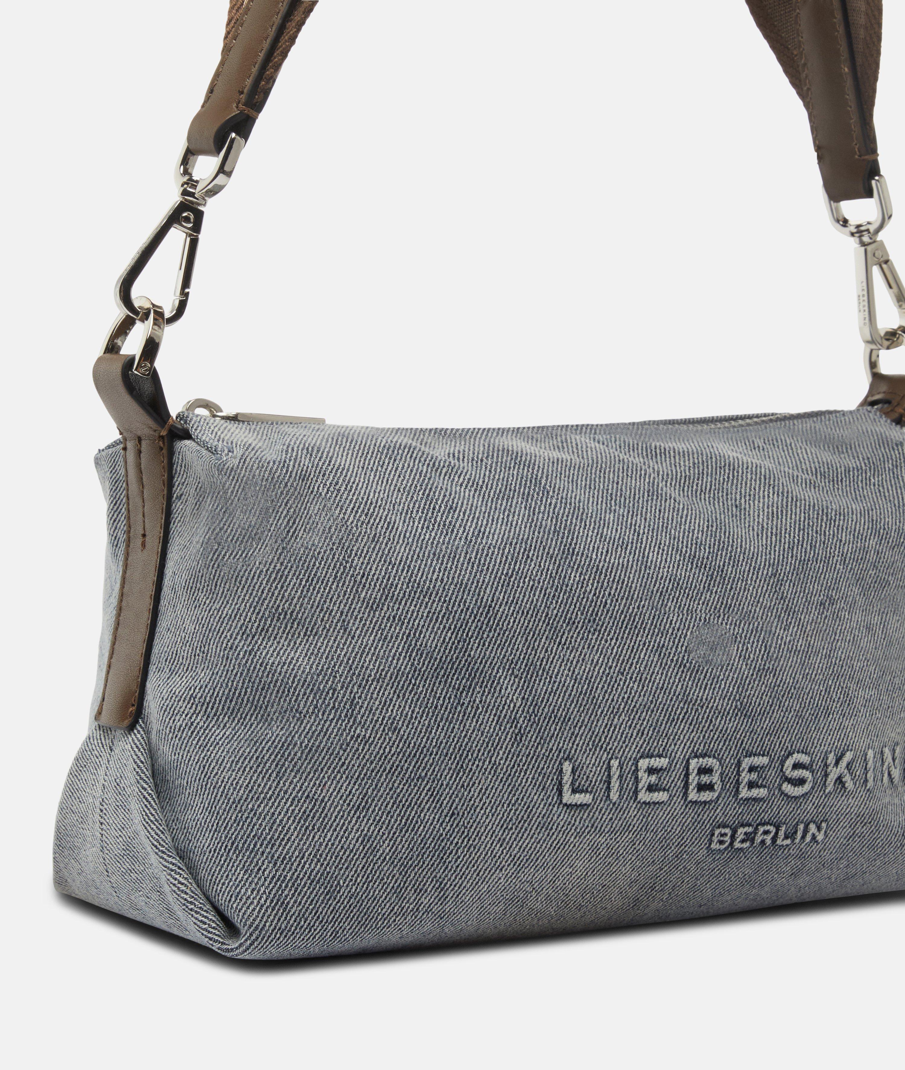 Denim Elvira Camera-Bag S in blau, schwarz & braun