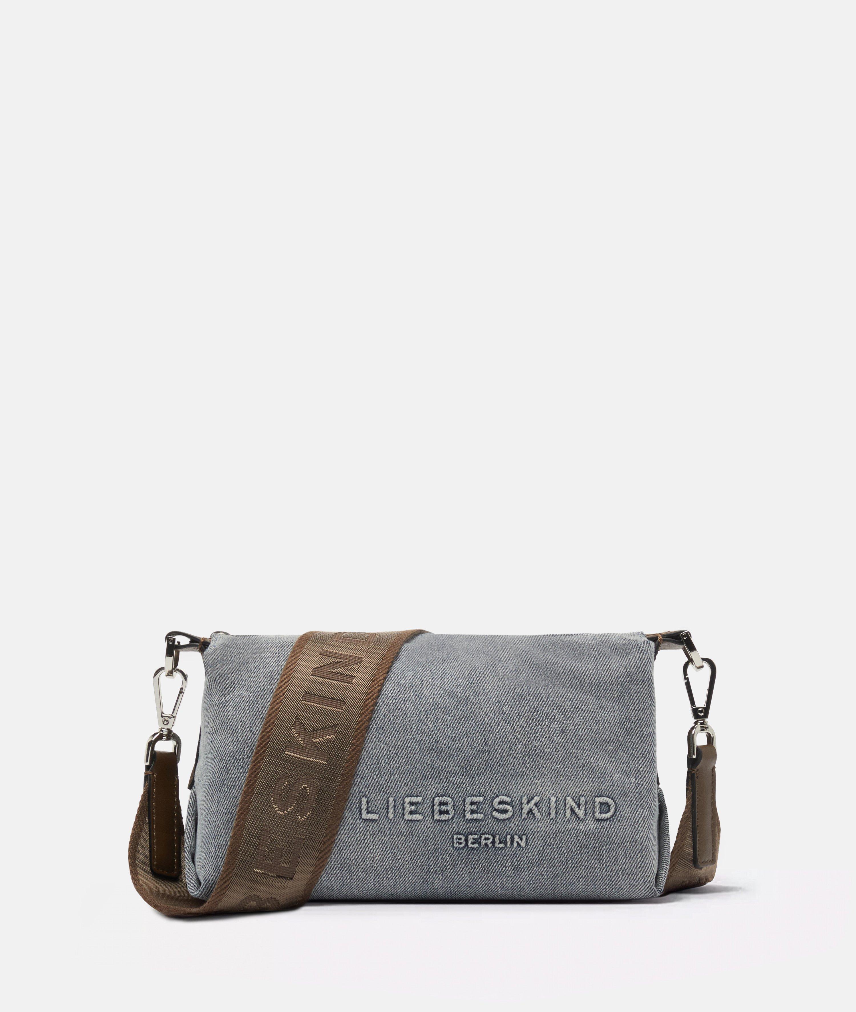 Denim Elvira Camera-Bag S in blau, schwarz & braun