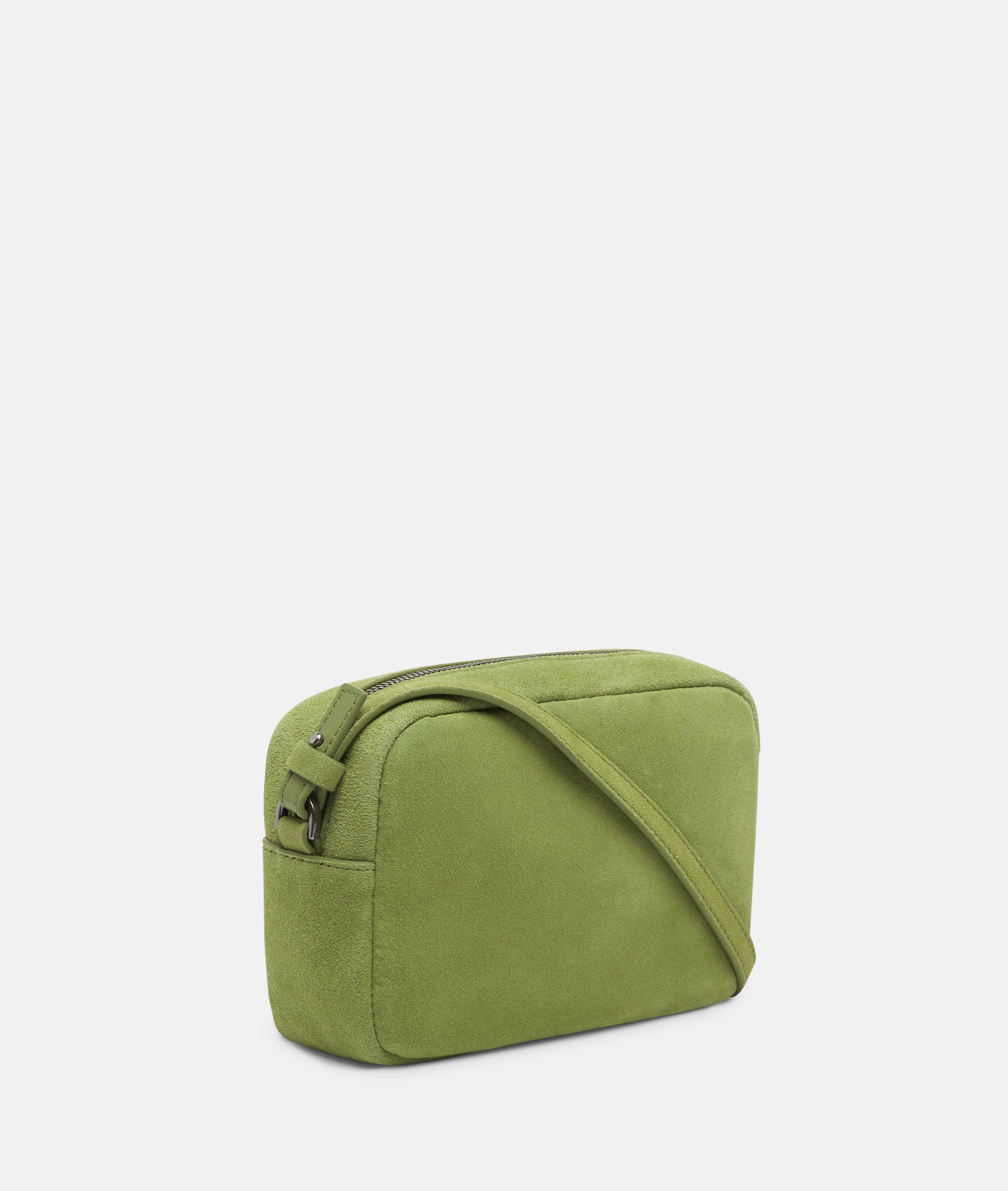 Crossbody in green, brown & brown