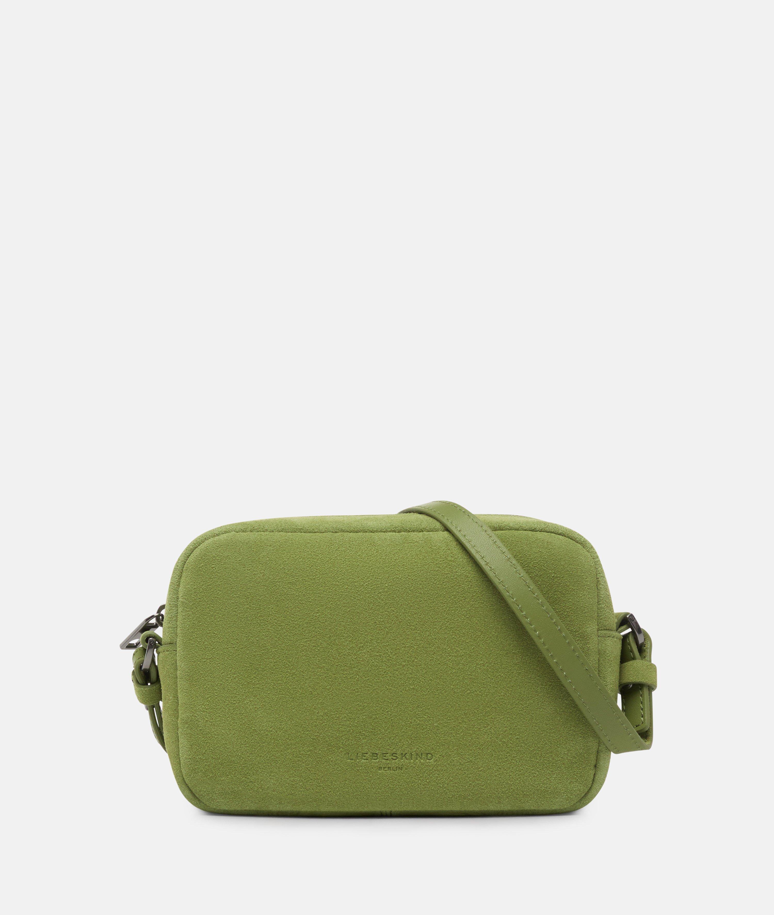 Crossbody in green, brown & brown