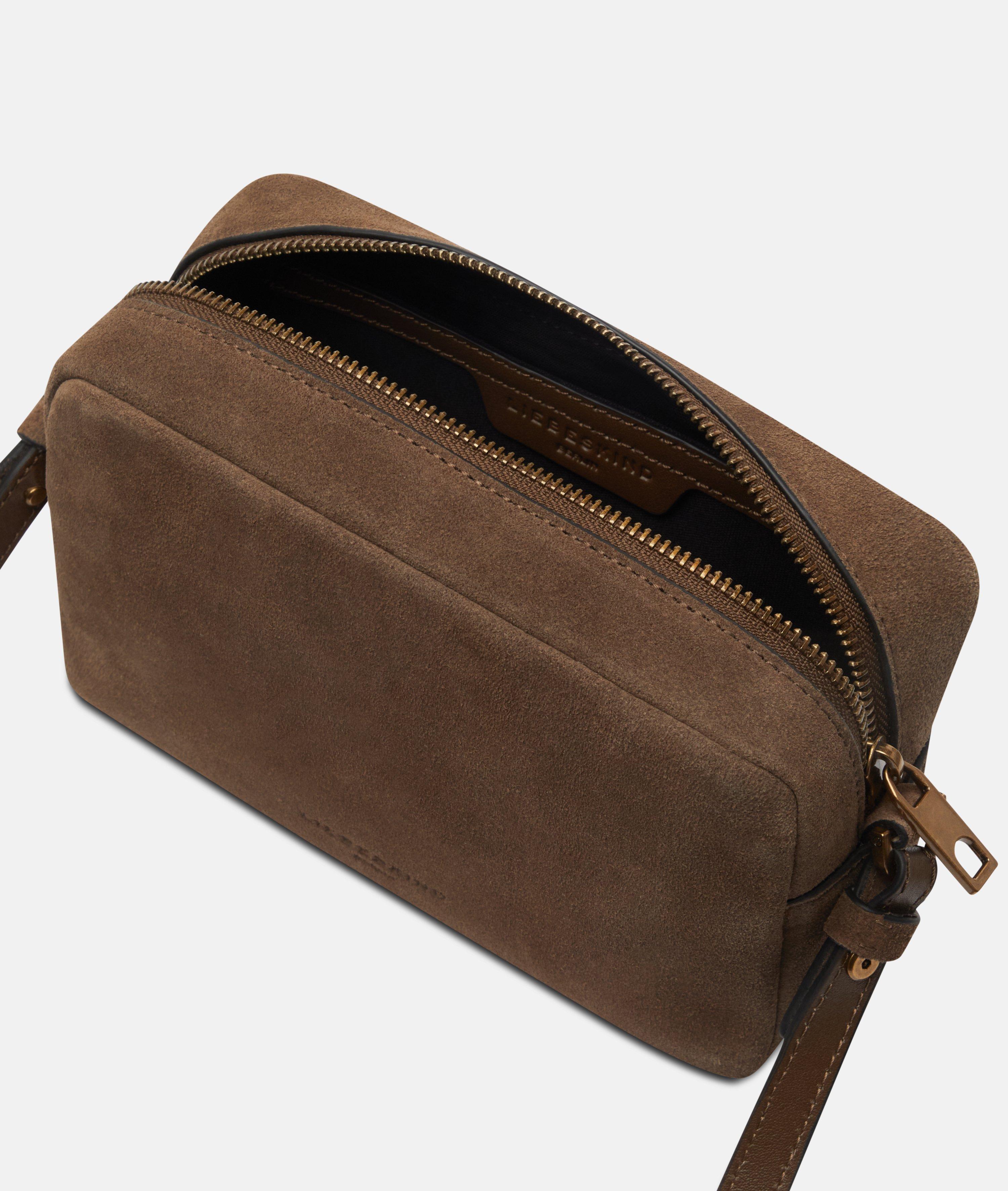 Crossbody in brown, brown & green