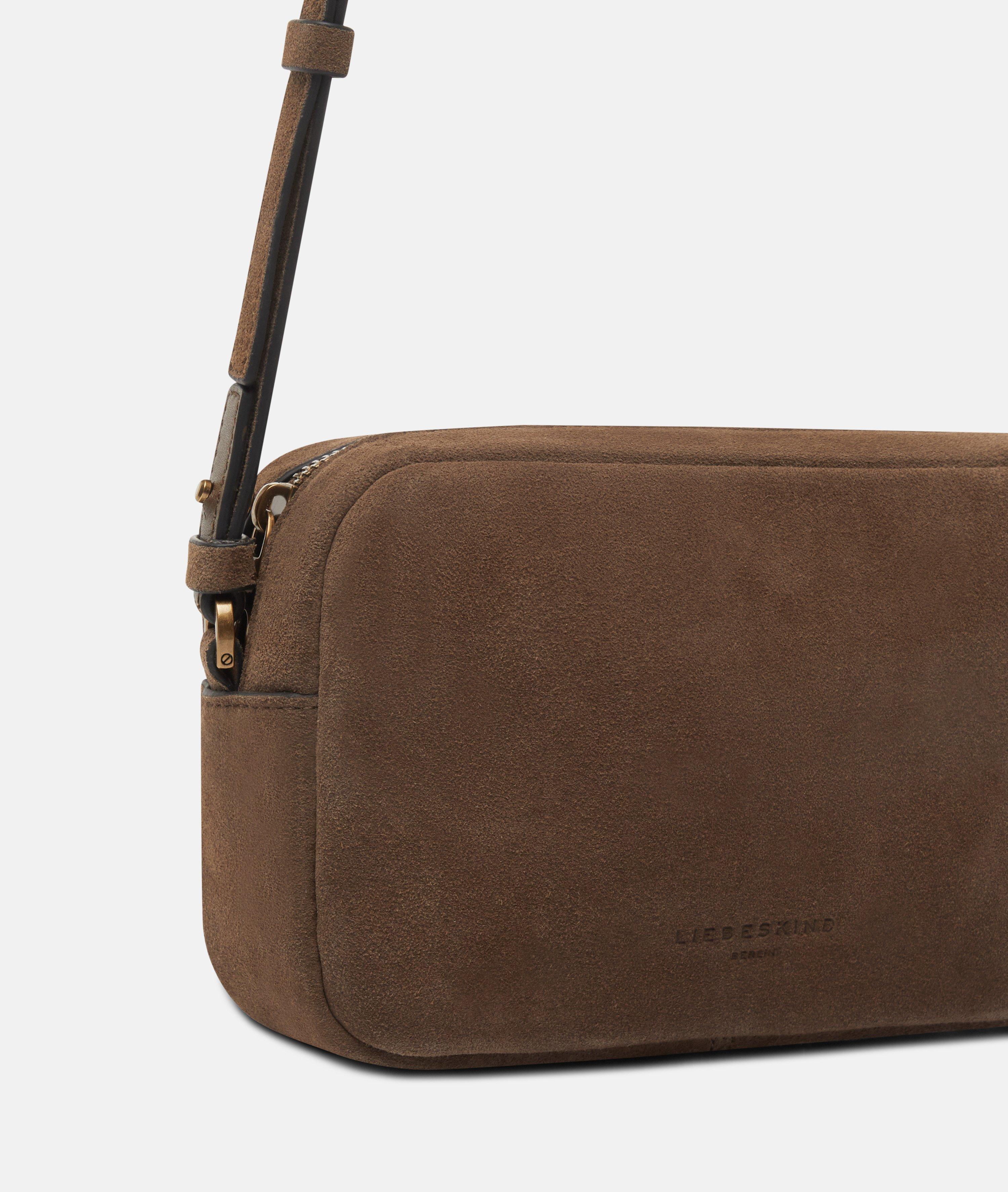 Crossbody in brown, brown & green