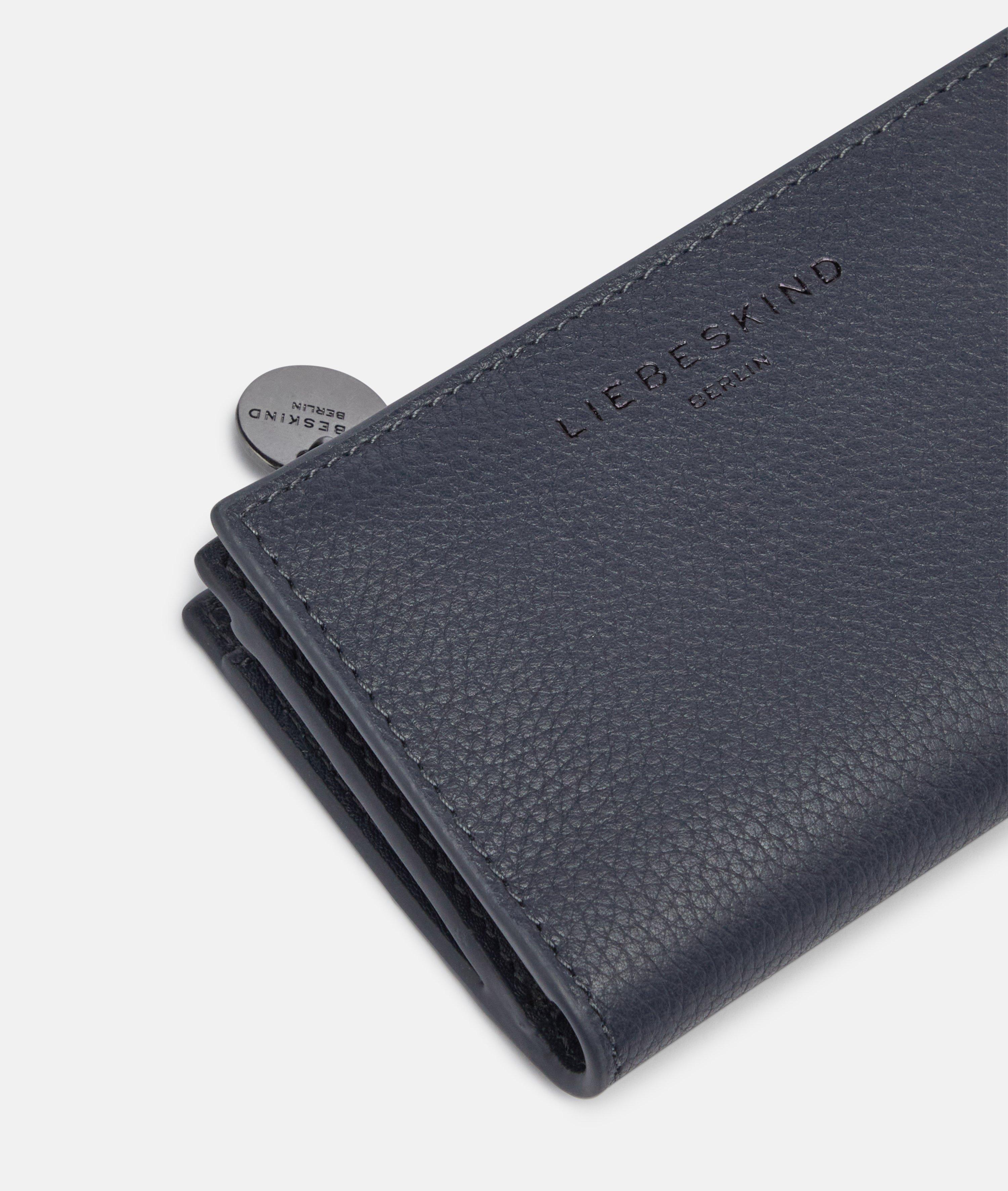 Porte-monnaie Lilith S en bleu, brun & noir