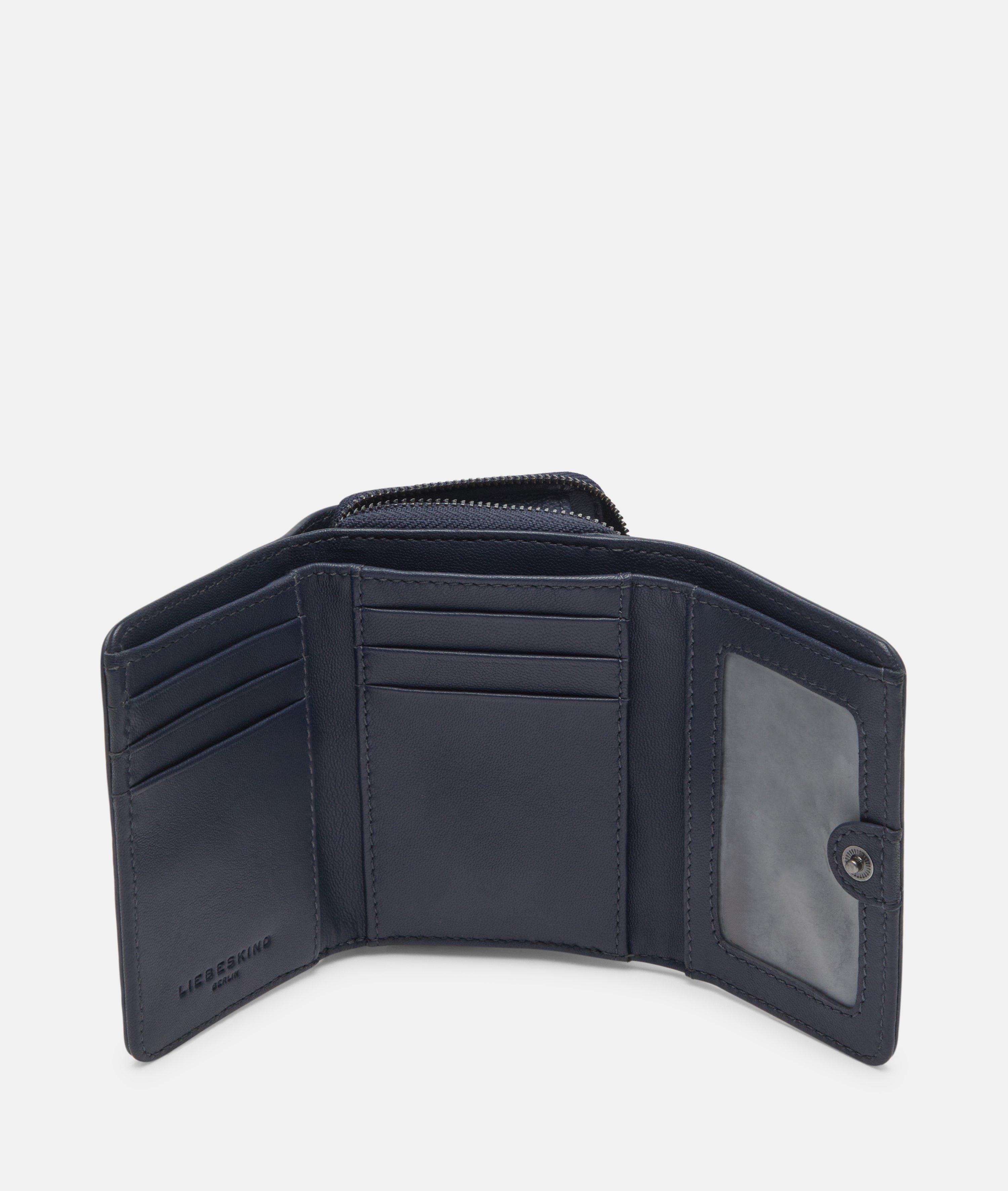 Porte-monnaie Pablita M en bleu, noir & brun