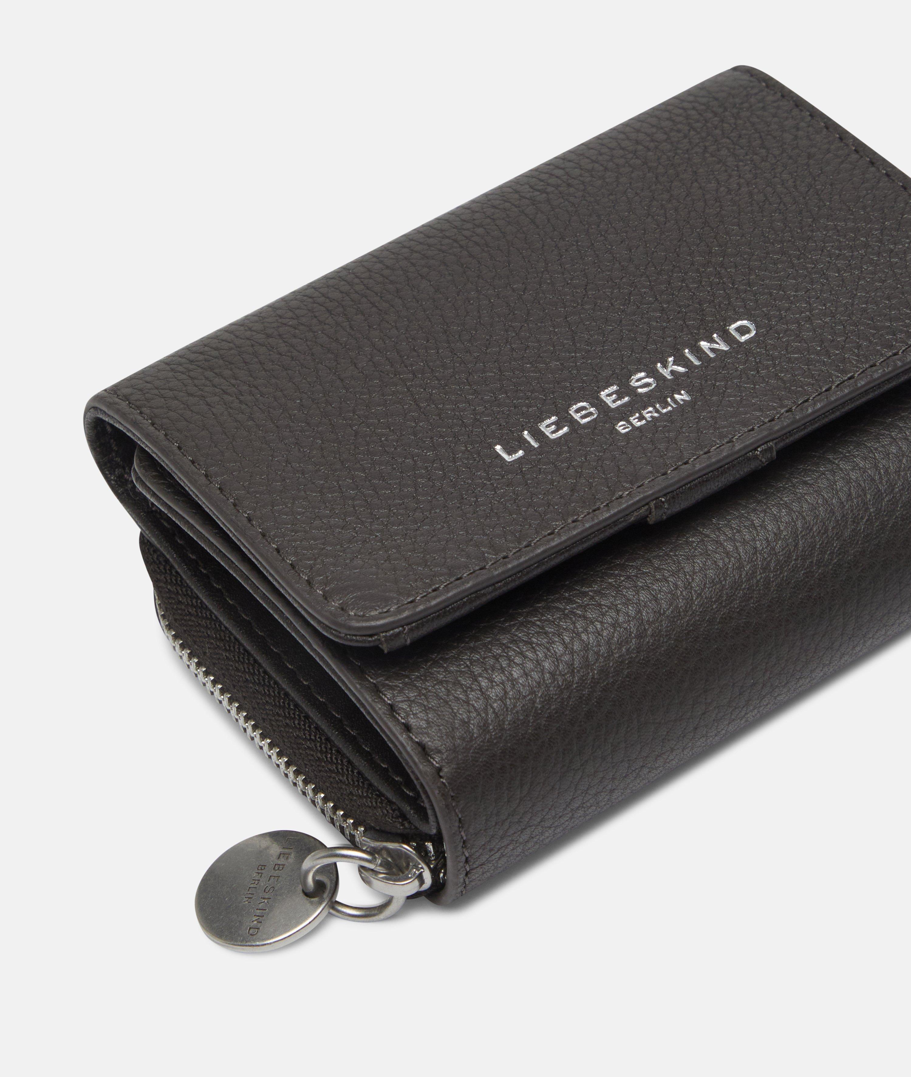 Porte-monnaie Pablita M en brun, bleu & noir