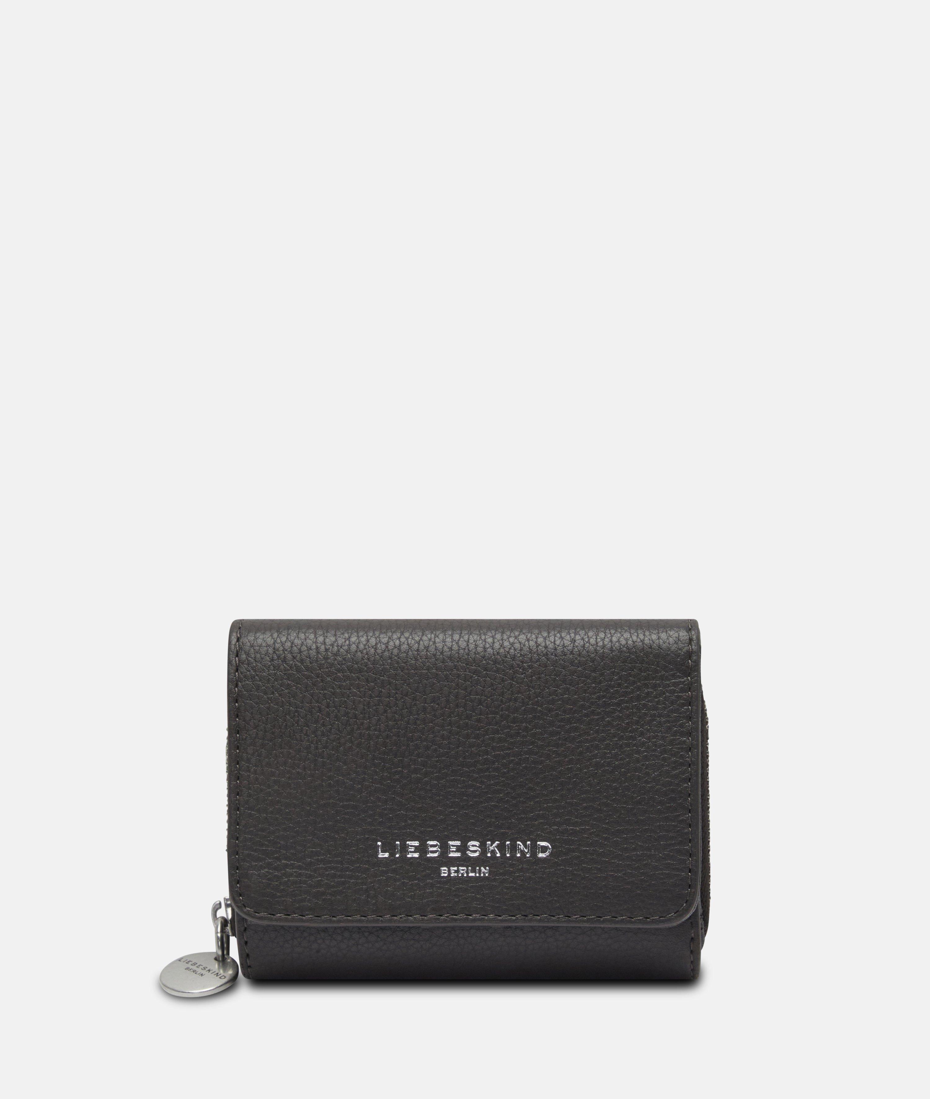 Porte-monnaie Pablita M en brun, bleu & noir