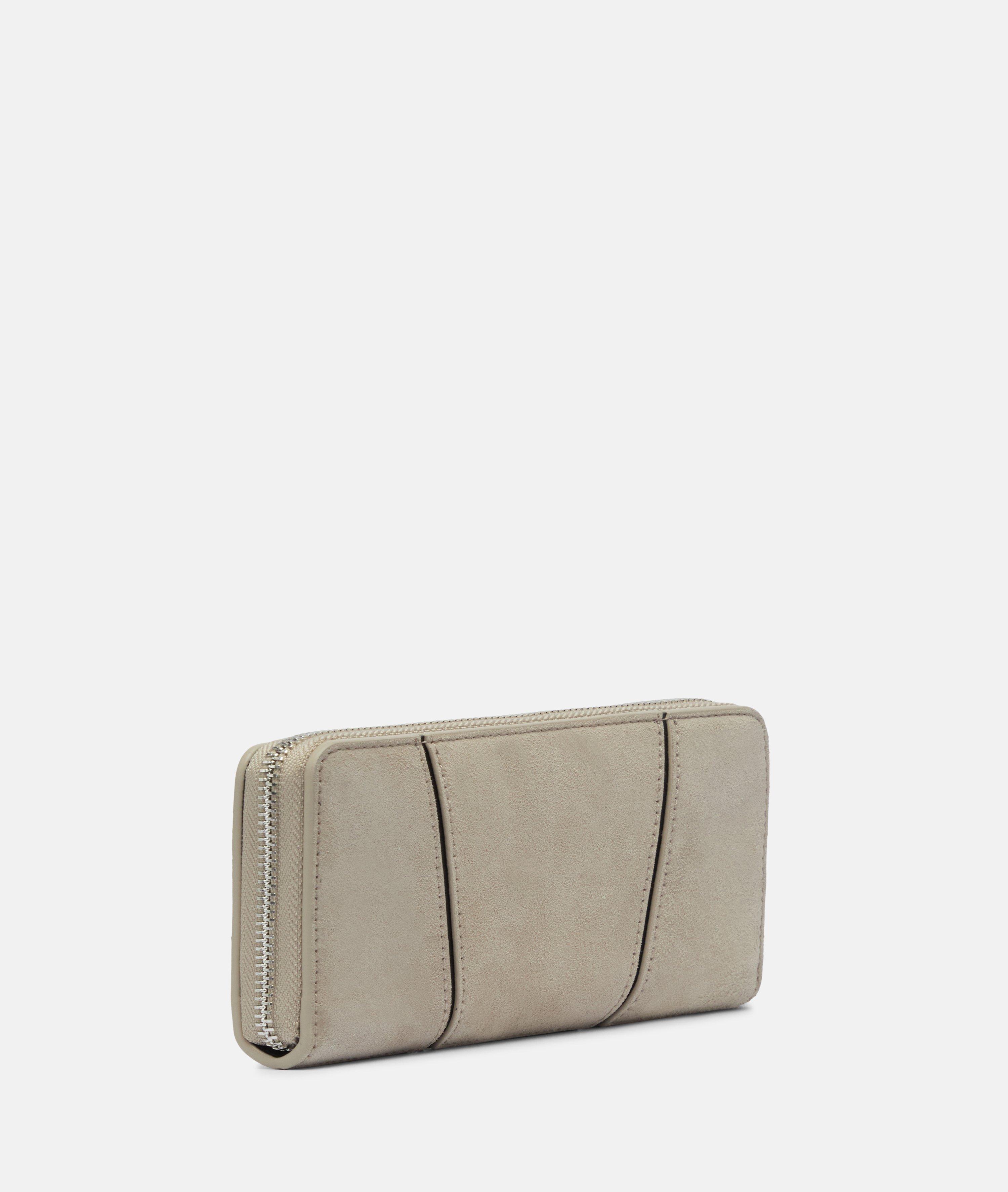 Gigi Geldbörse L in beige, braun & blau