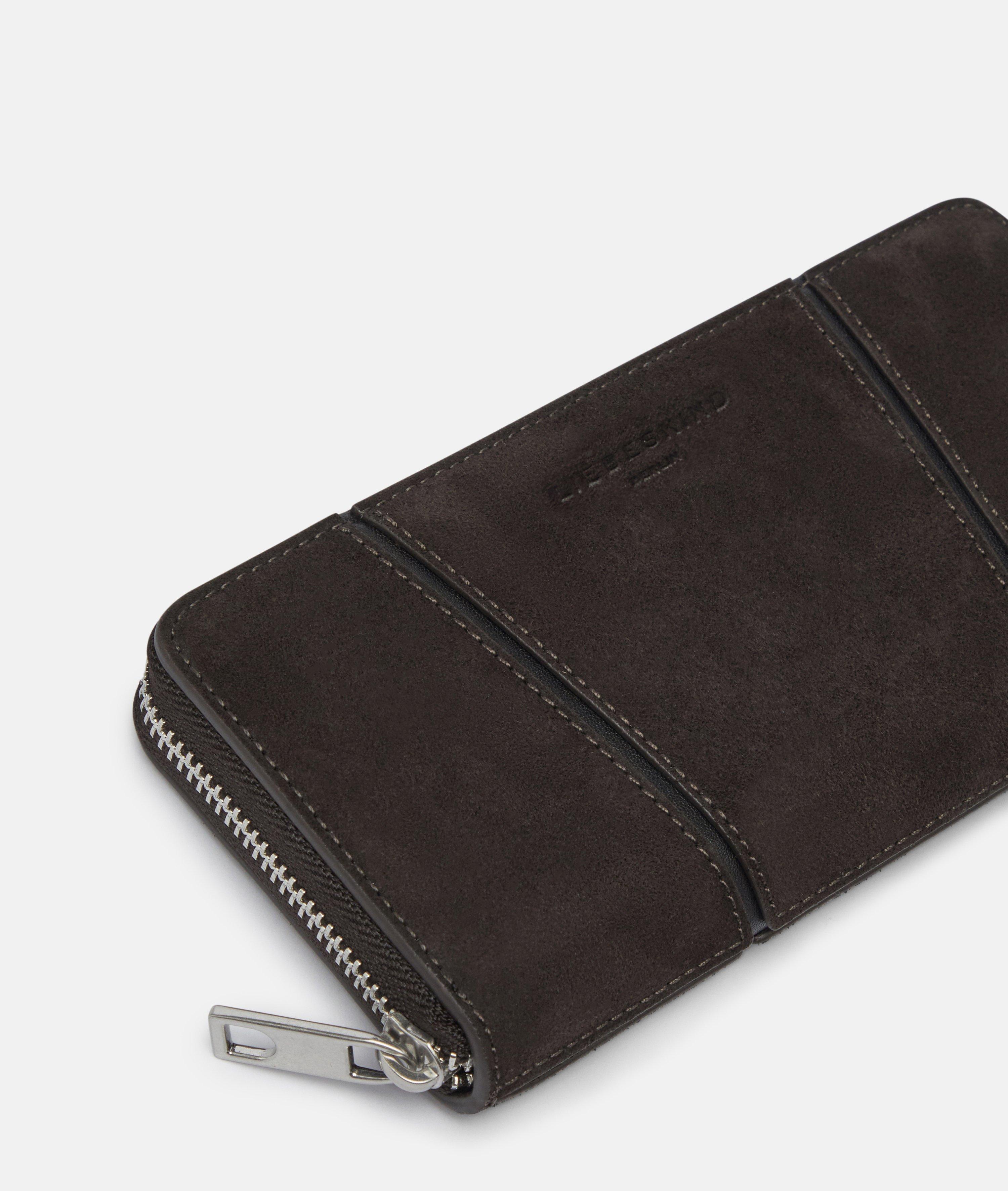 Gigi Geldbörse L in braun, beige & blau