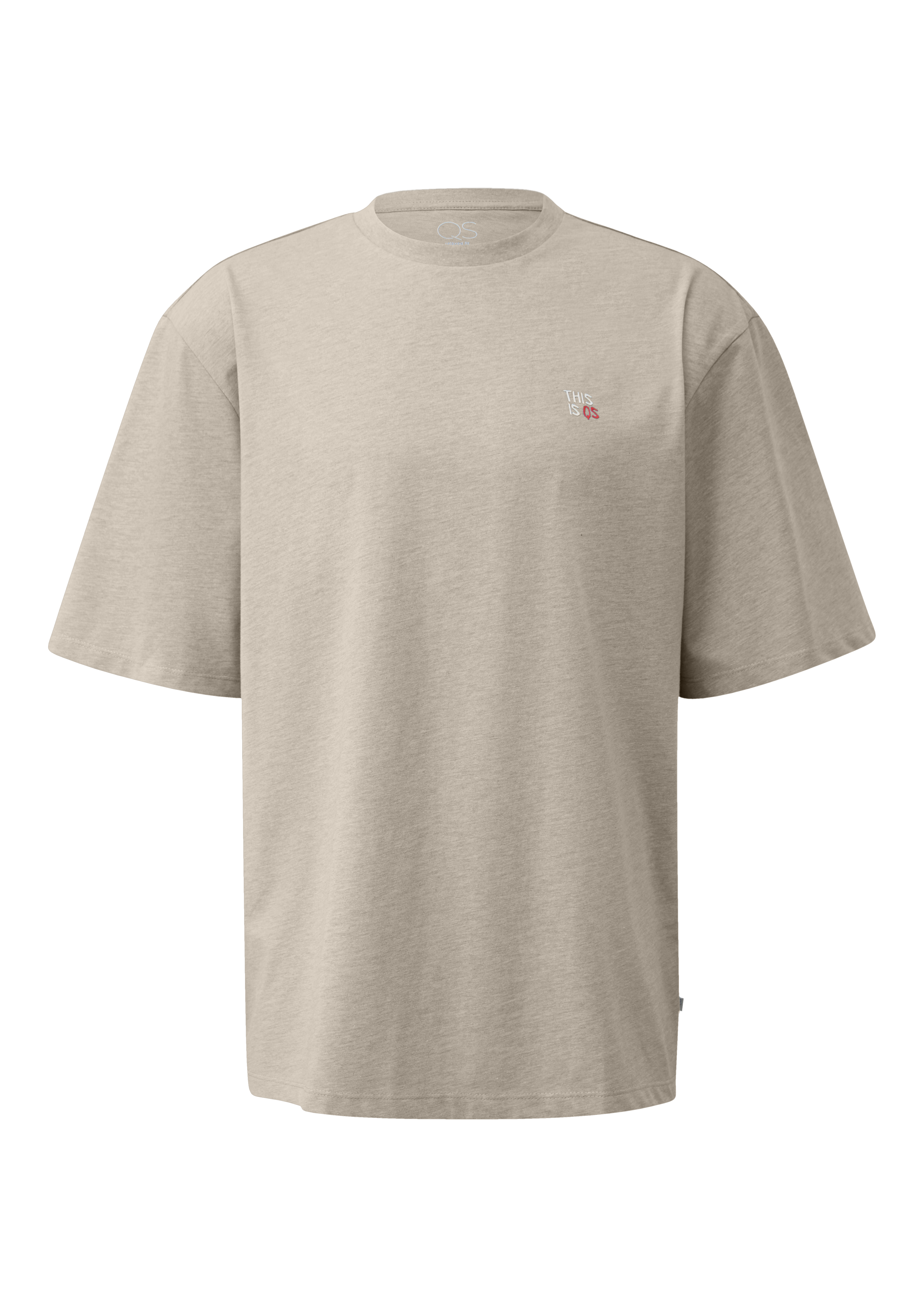 Gemêleerd T-shirt in ontspannen pasvorm