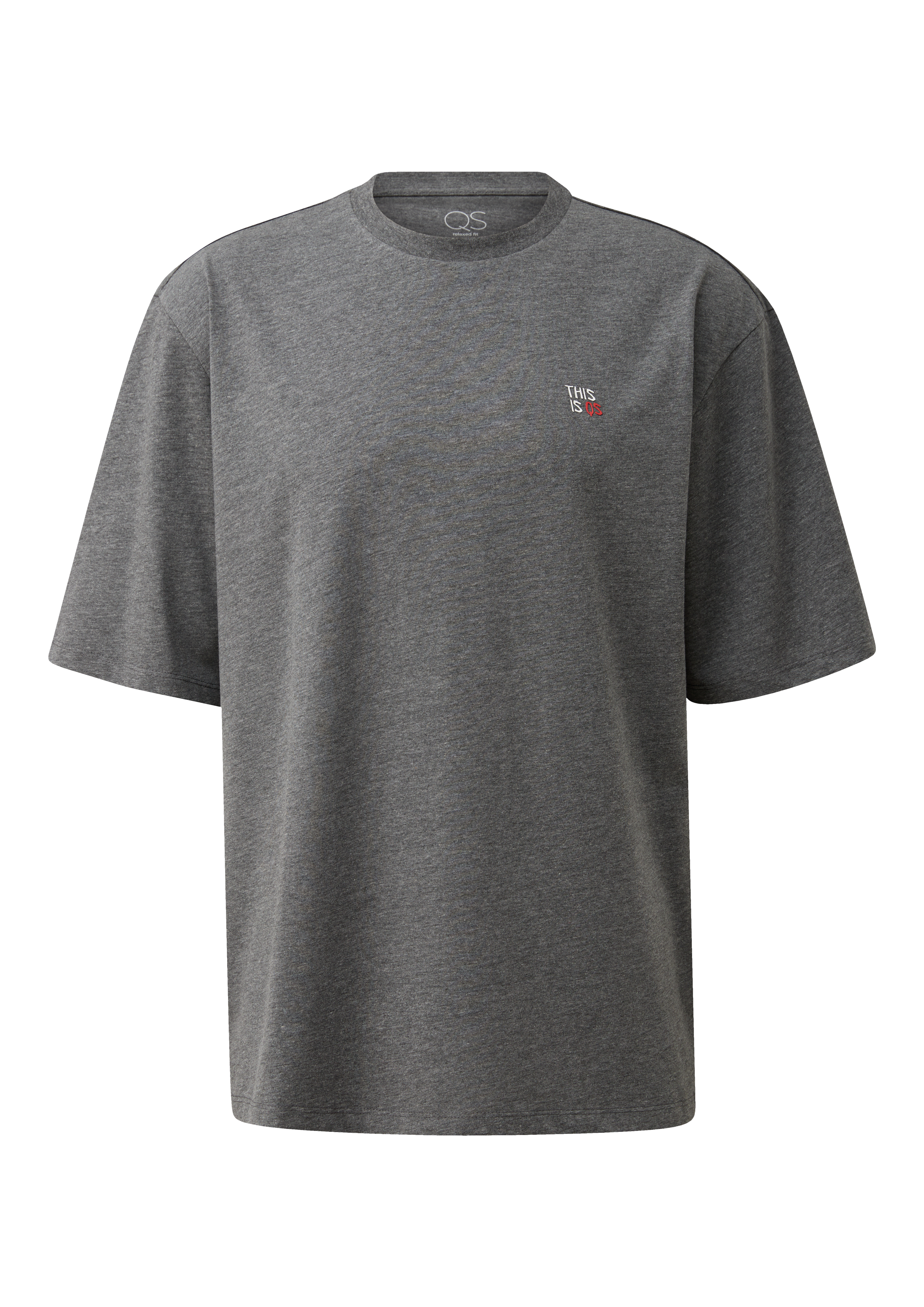 Gemêleerd T-shirt in ontspannen pasvorm