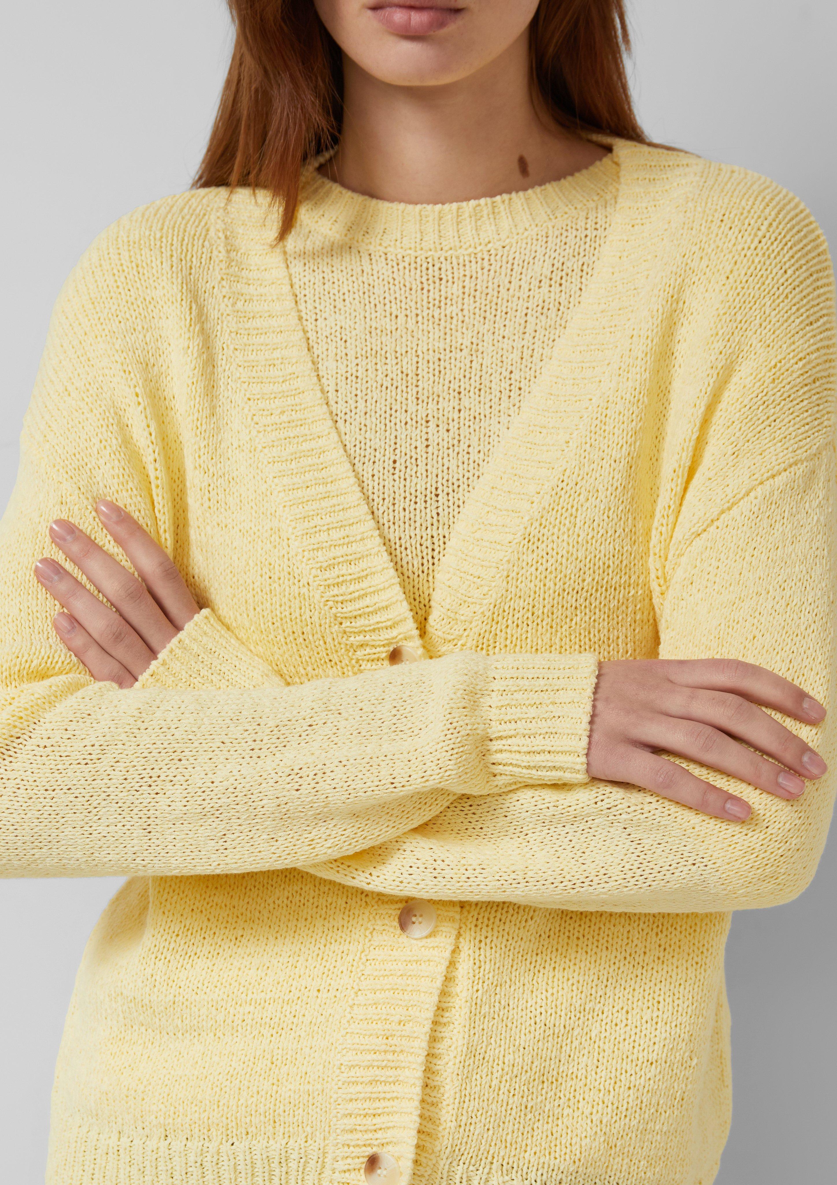 Thumbnail - Strickjacke aus Bändchengarn im Relaxed Fit