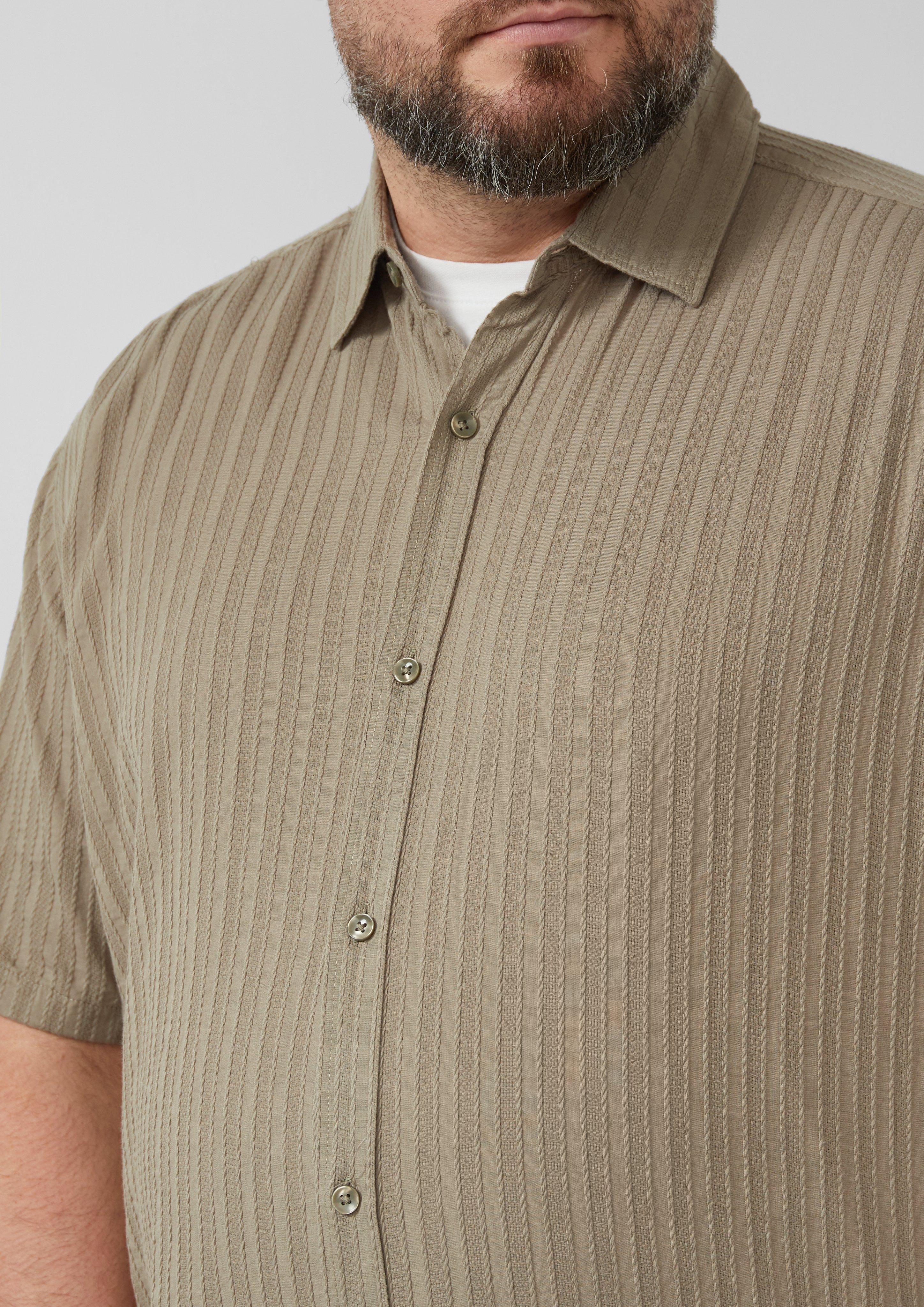 Regular Fit: Kurzarmhemd aus Baumwolle