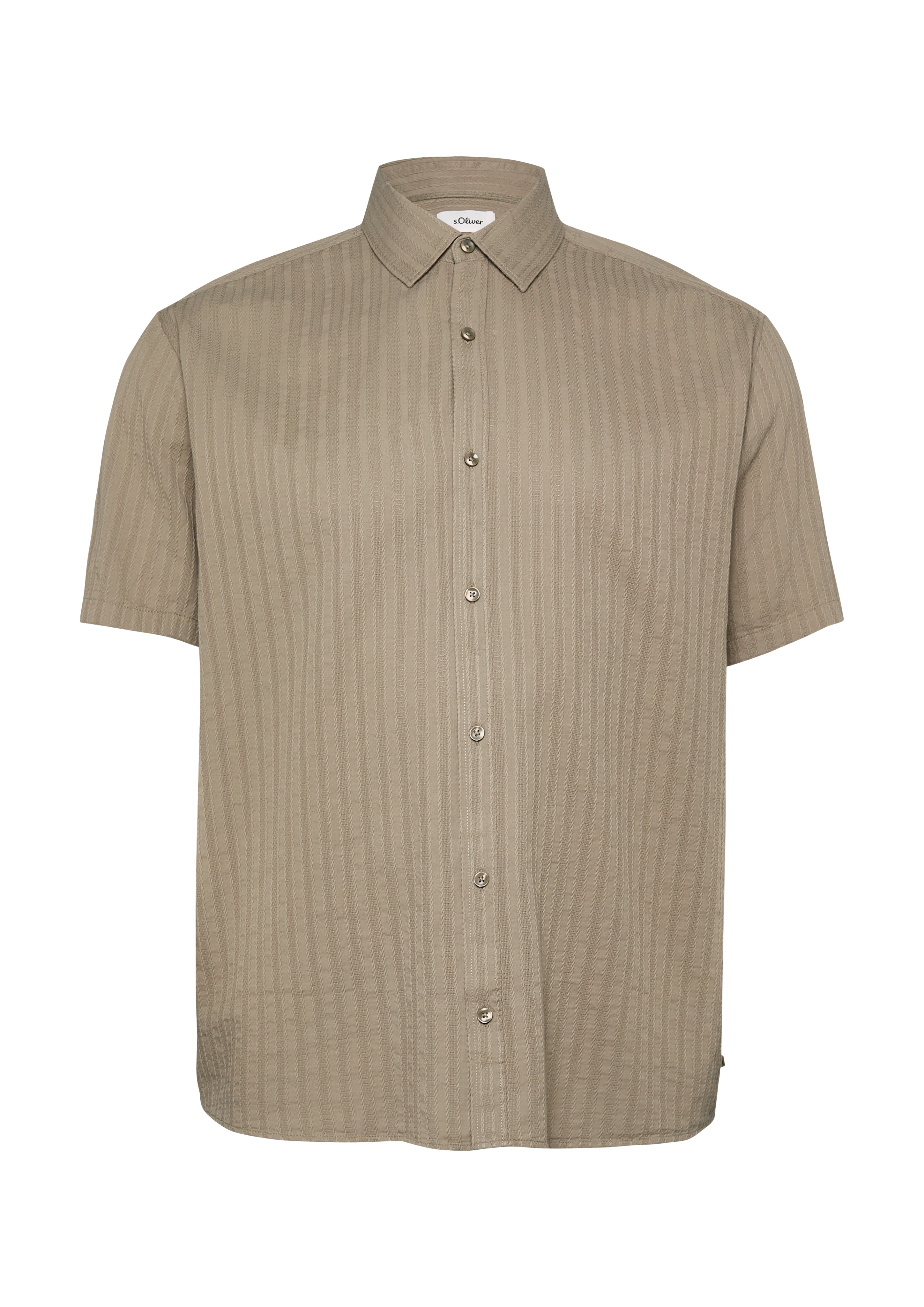 Regular Fit: katoenen shirt met korte mouwen