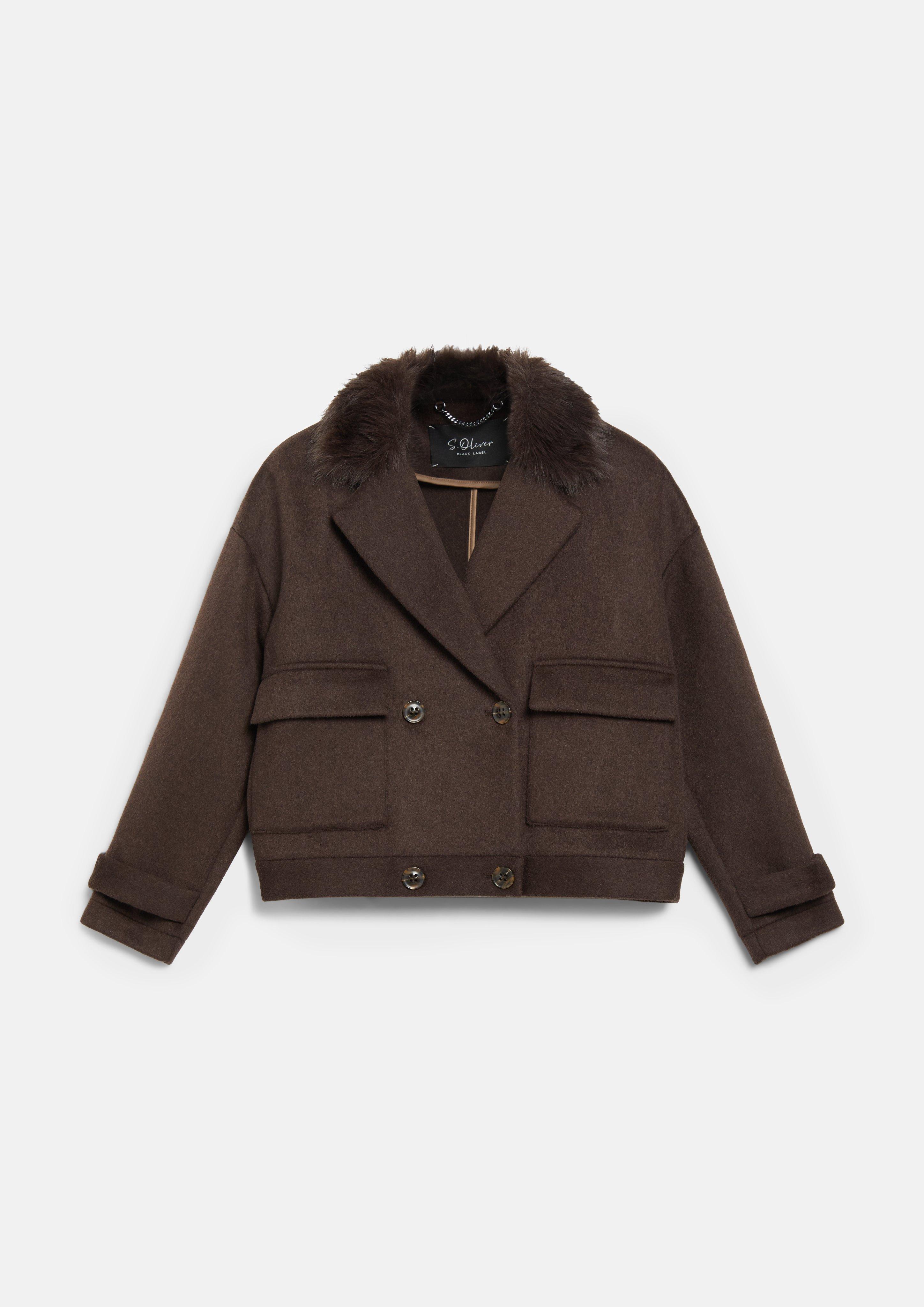 Outdoor-Jacke in Farbe dunkelbraun von s.Oliver BLACK LABEL