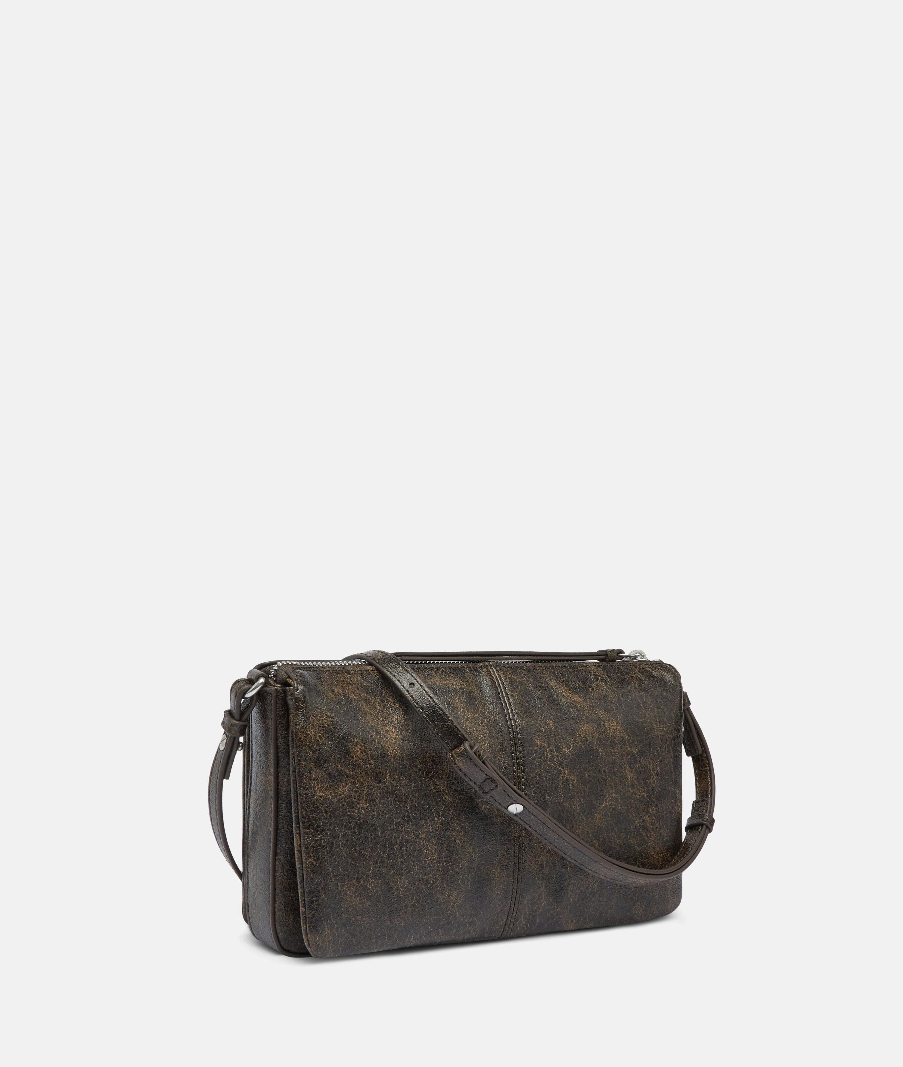 Nina tas S in bruin & blauw