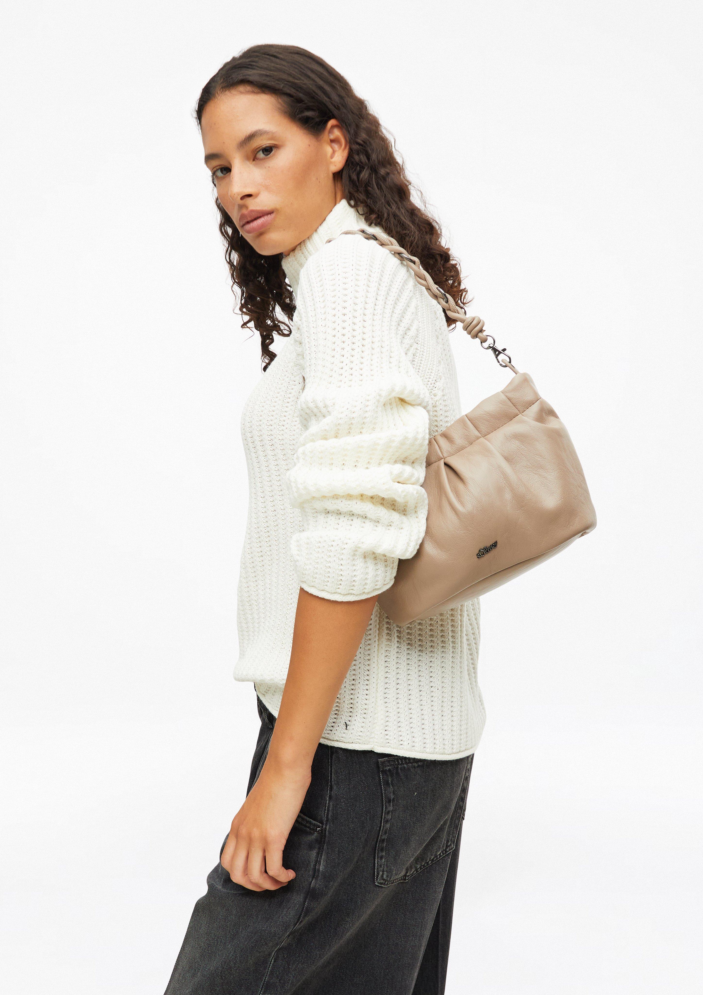 Femmes Sac avec logo estampé et bandoulière amovible en brun de s.Oliver