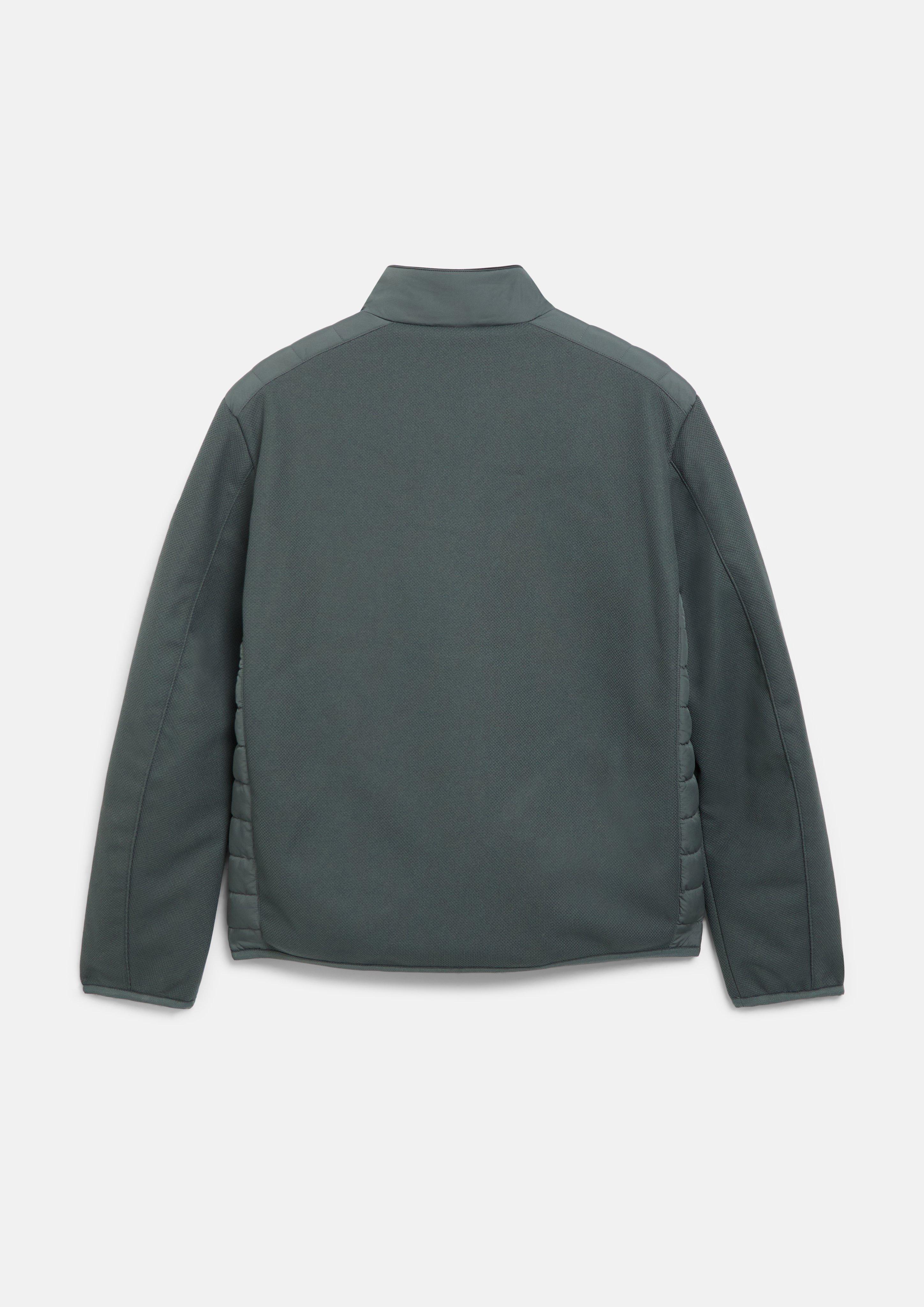 Herren Leicht wattierte Jacke im Fabricmix mit sportiven Details in petrol von s.Oliver