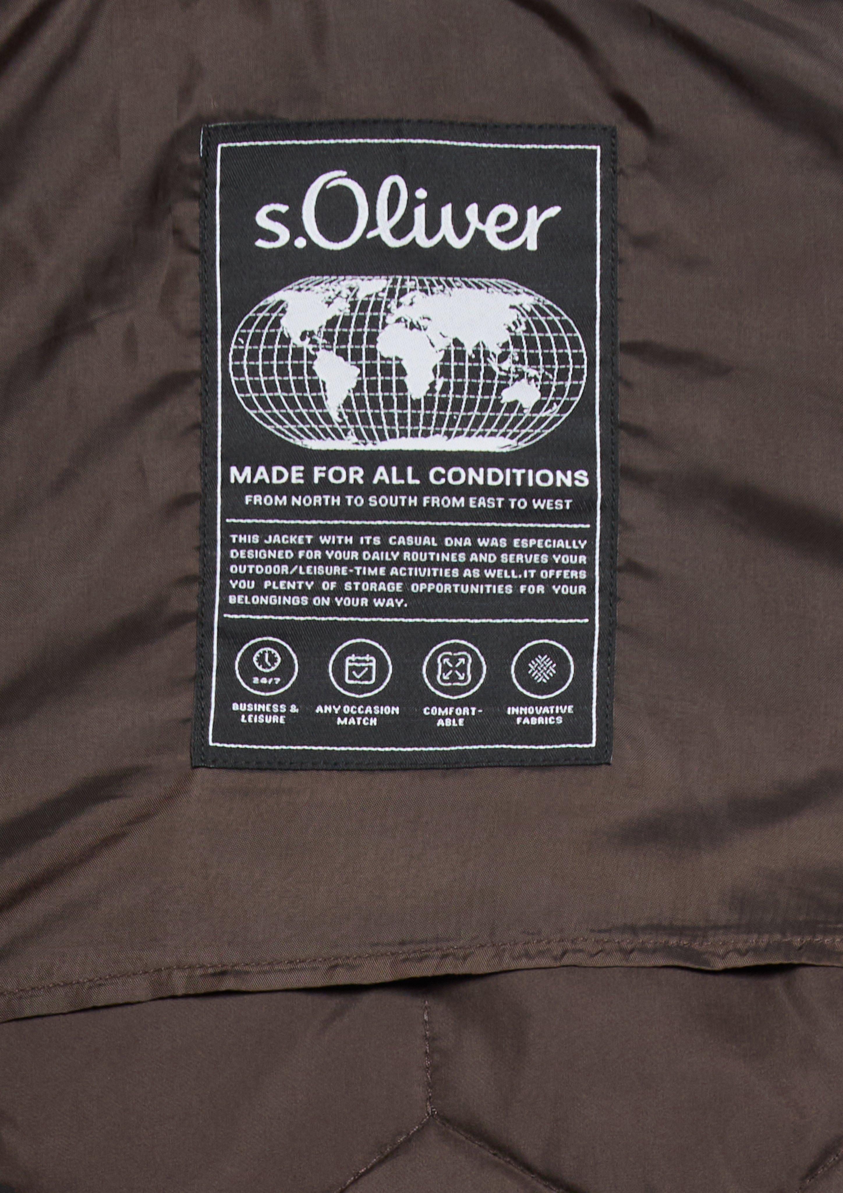 Hommes Veste d'extérieur en brun de s.Oliver
