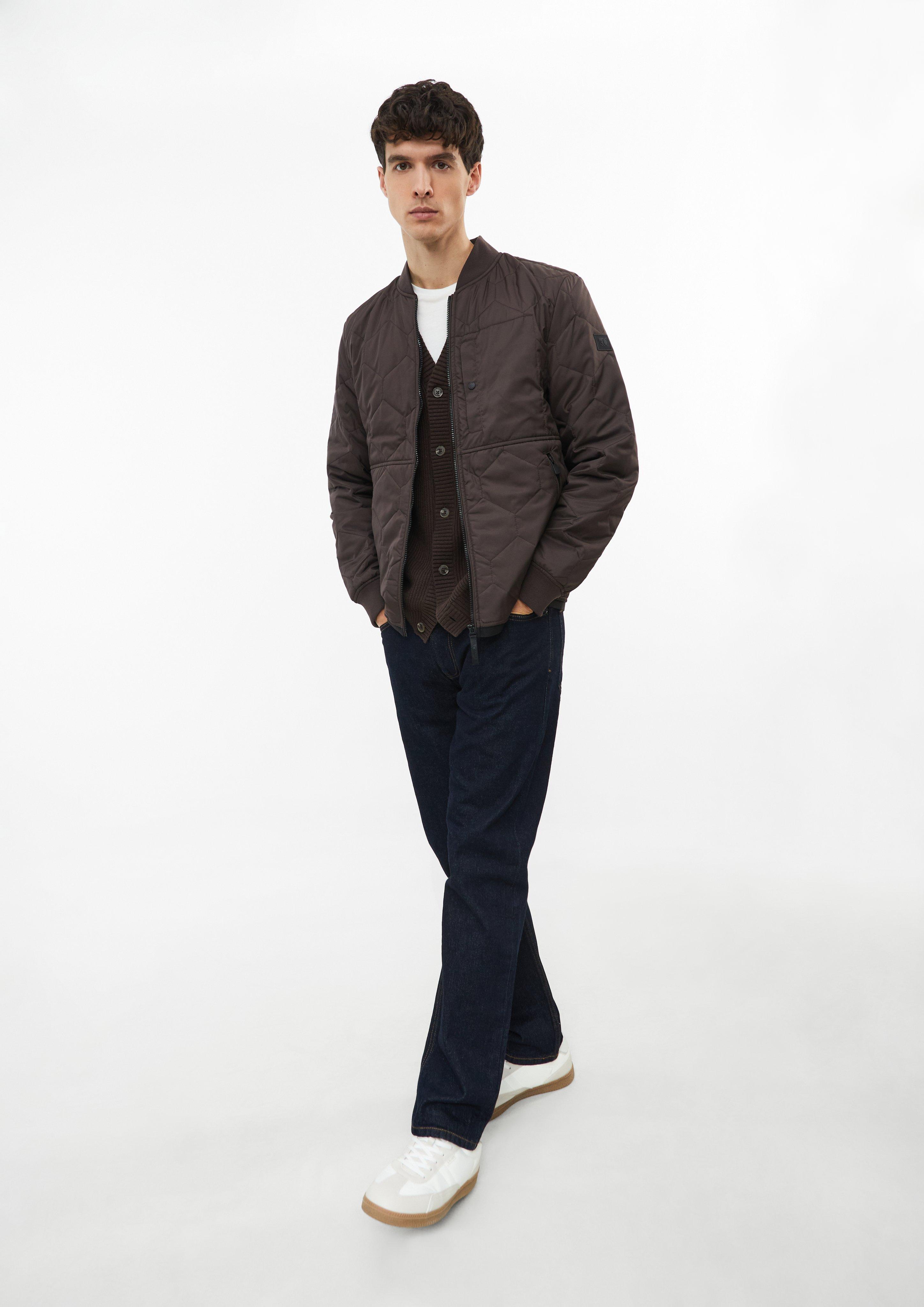 Hommes Blouson matelassé sportif avec détails contrastés en  de 