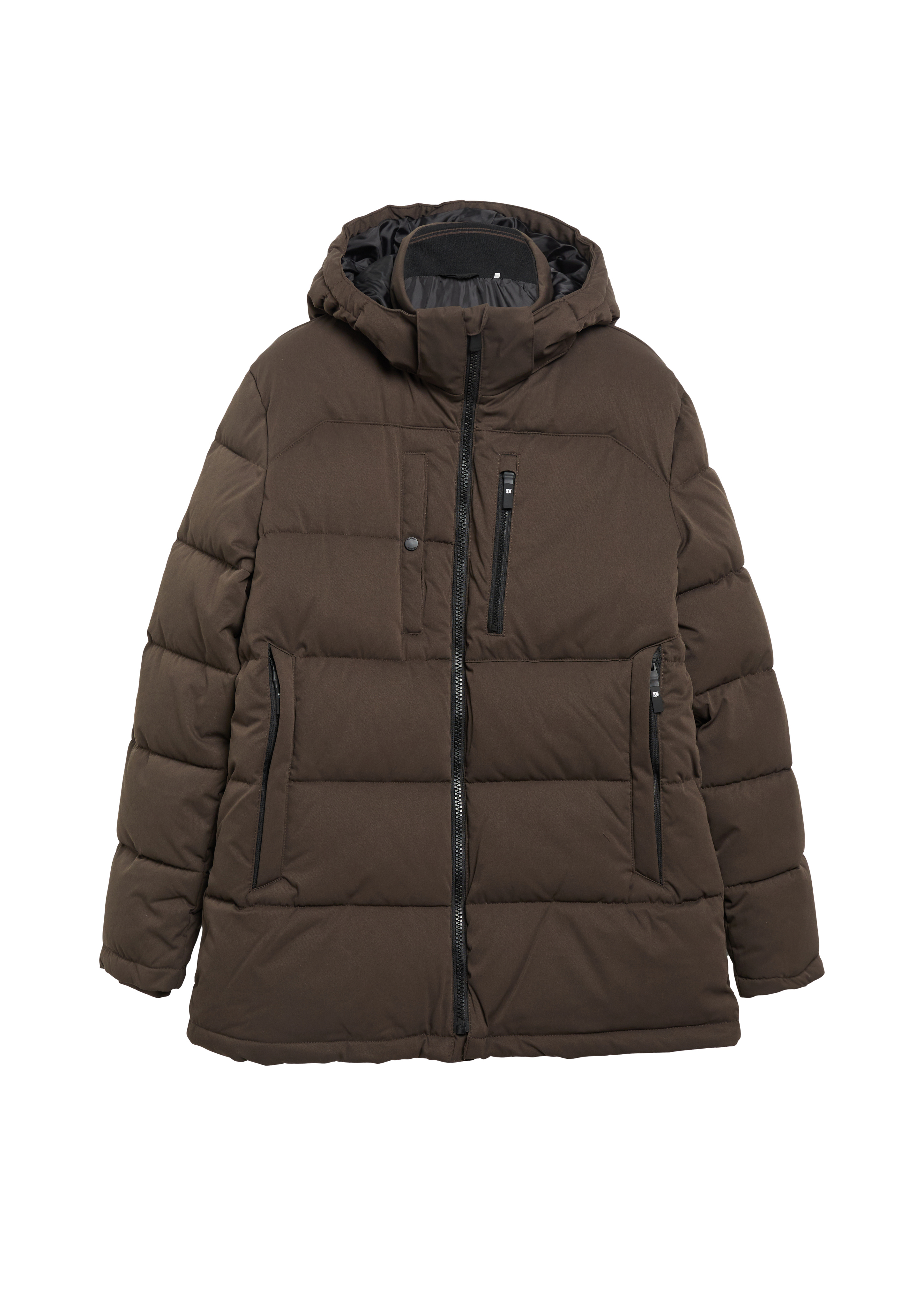 Warm pufferjack met afneembare capuchon