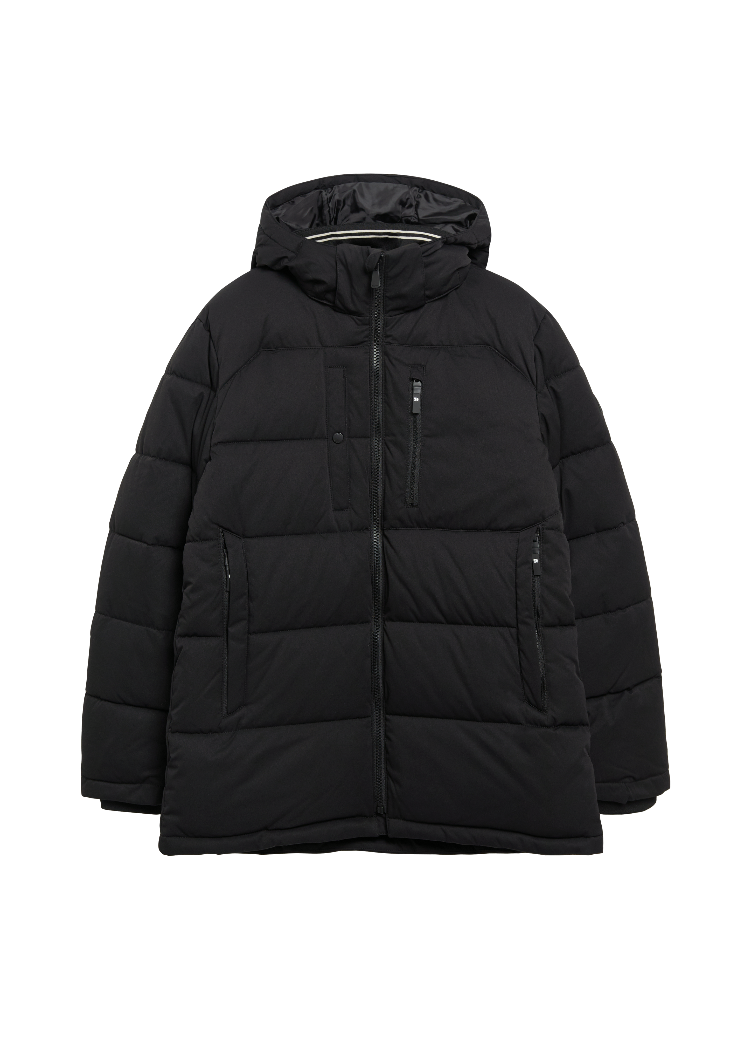 Warm pufferjack met afneembare capuchon