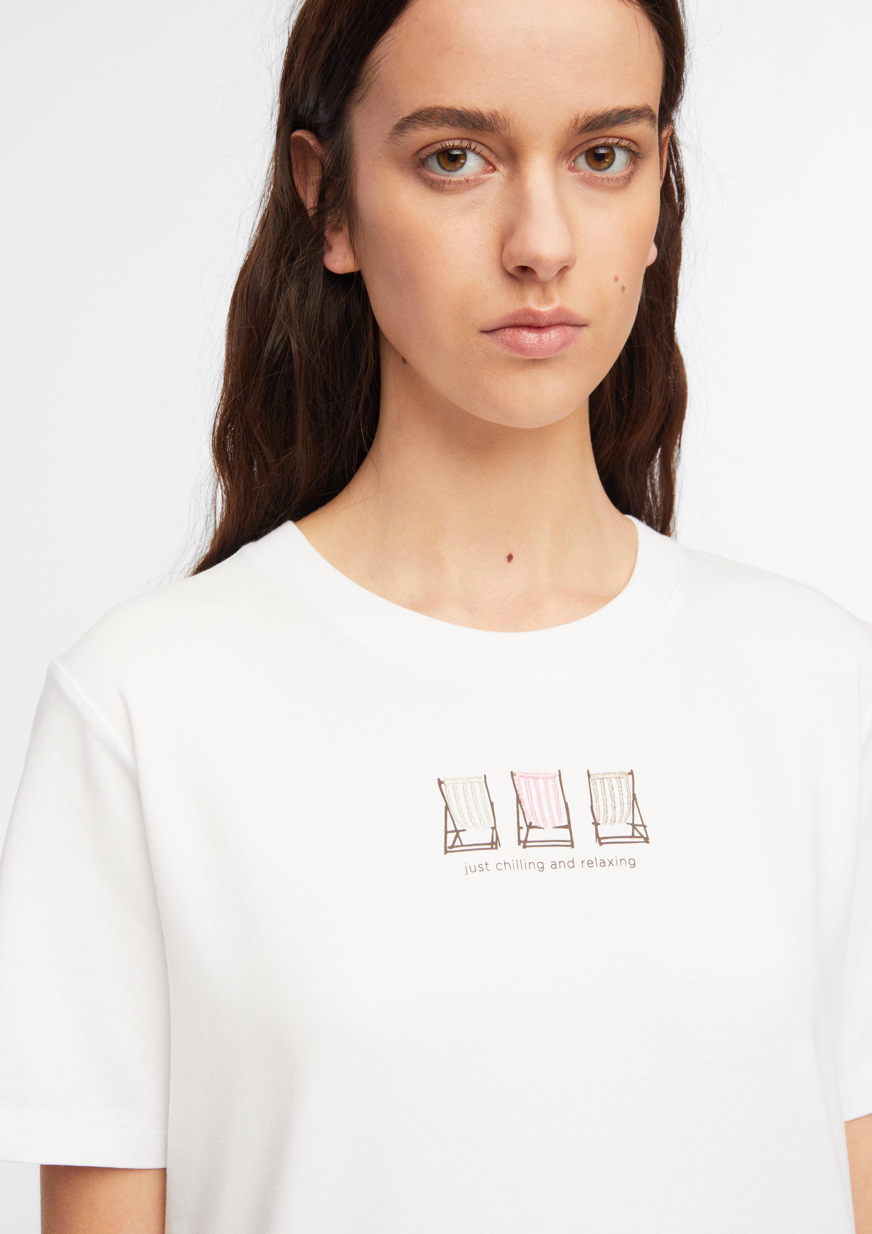 T-Shirt in white by COMMA