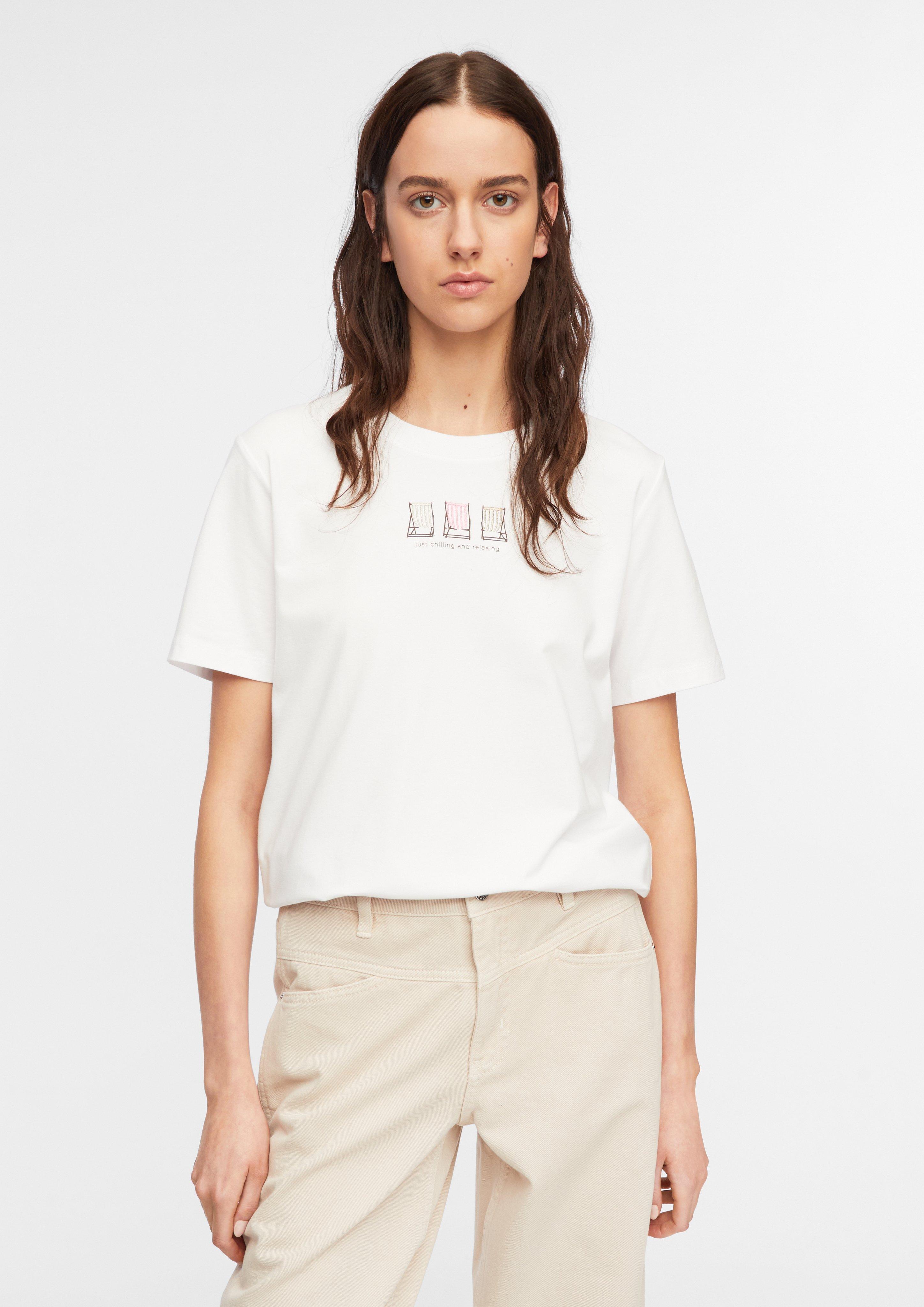 T-Shirt in white by COMMA