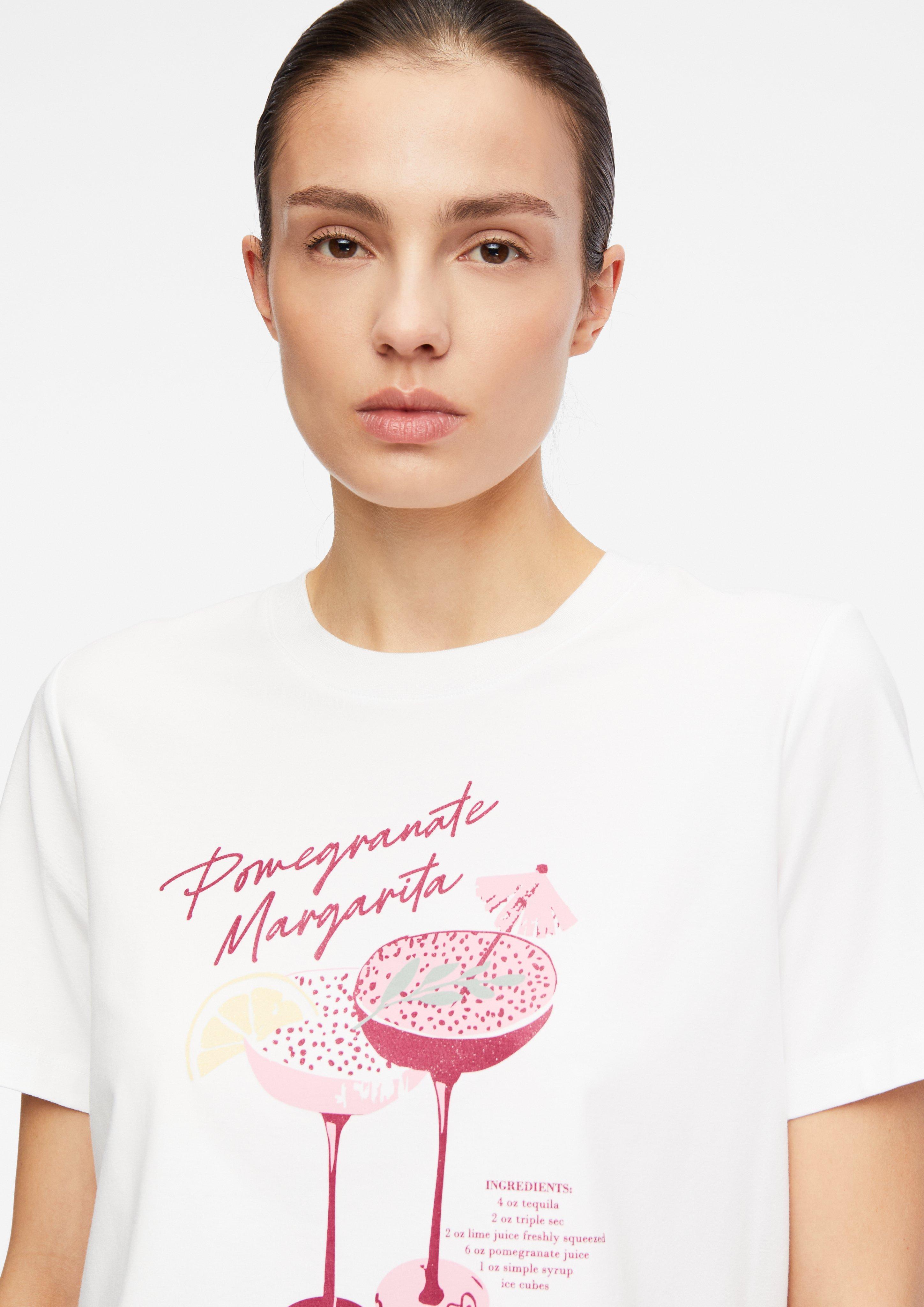 T-Shirt mit Artwork in  von COMMA