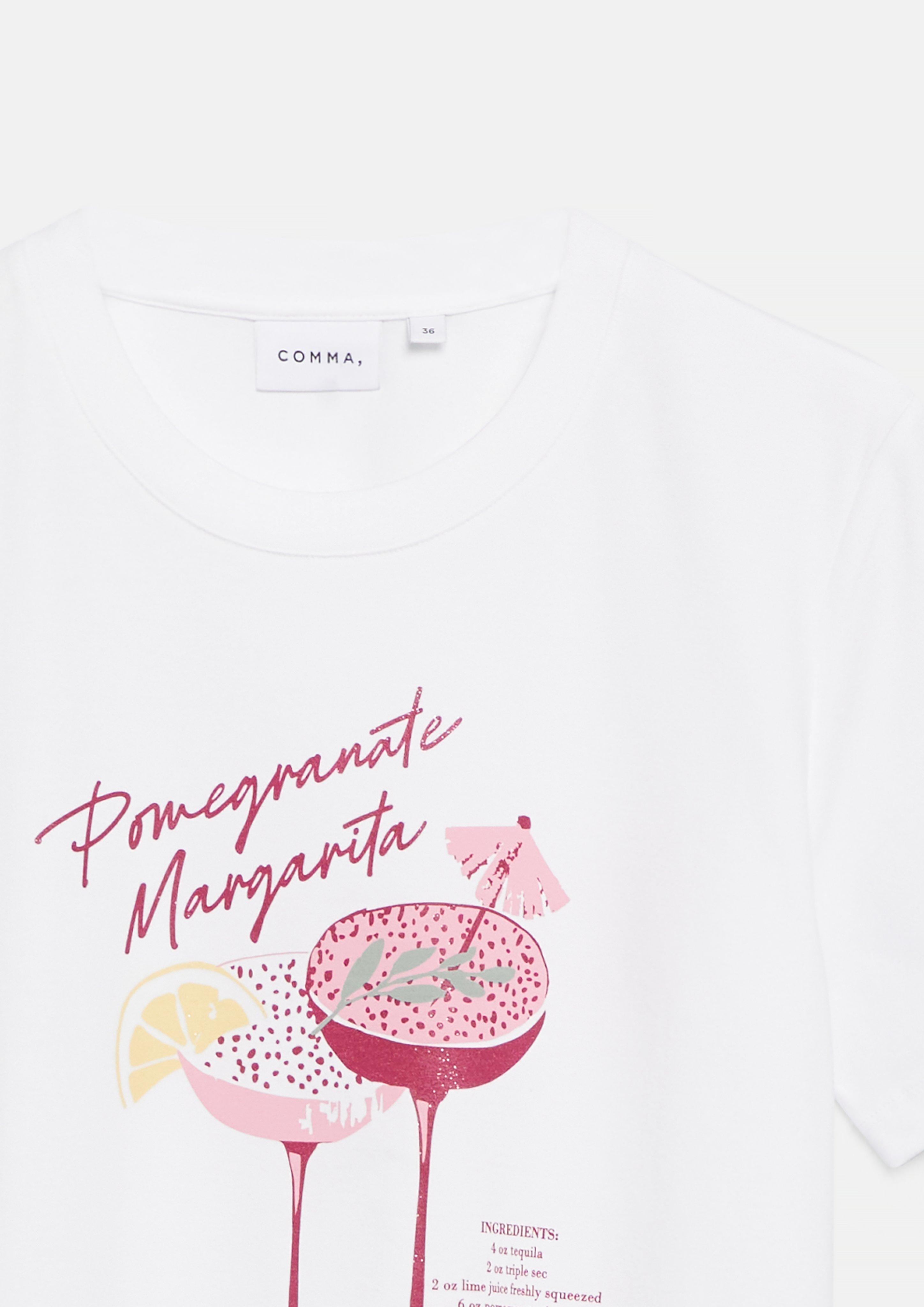 T-Shirt in white by COMMA