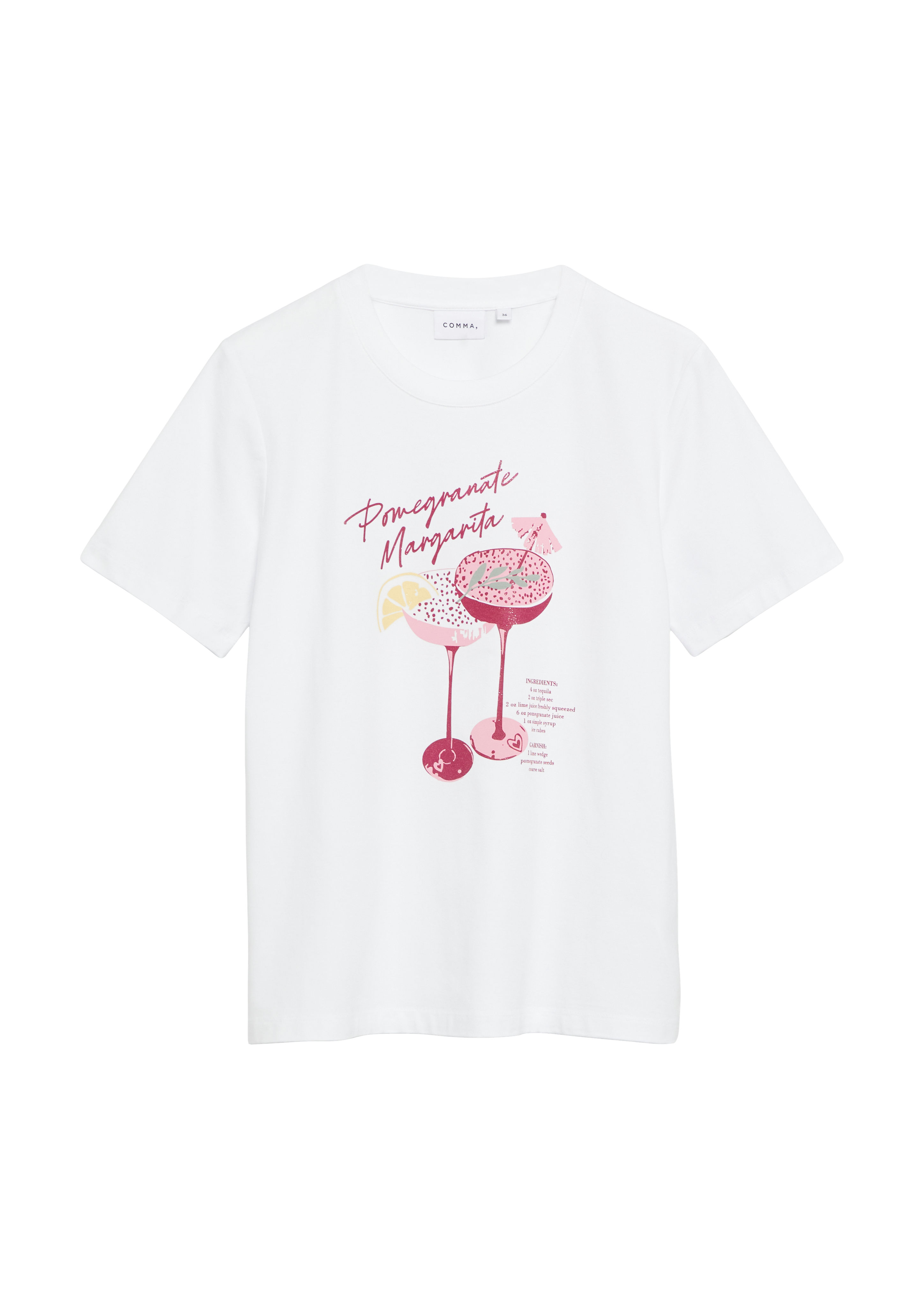 T-Shirt mit Artwork in  von COMMA