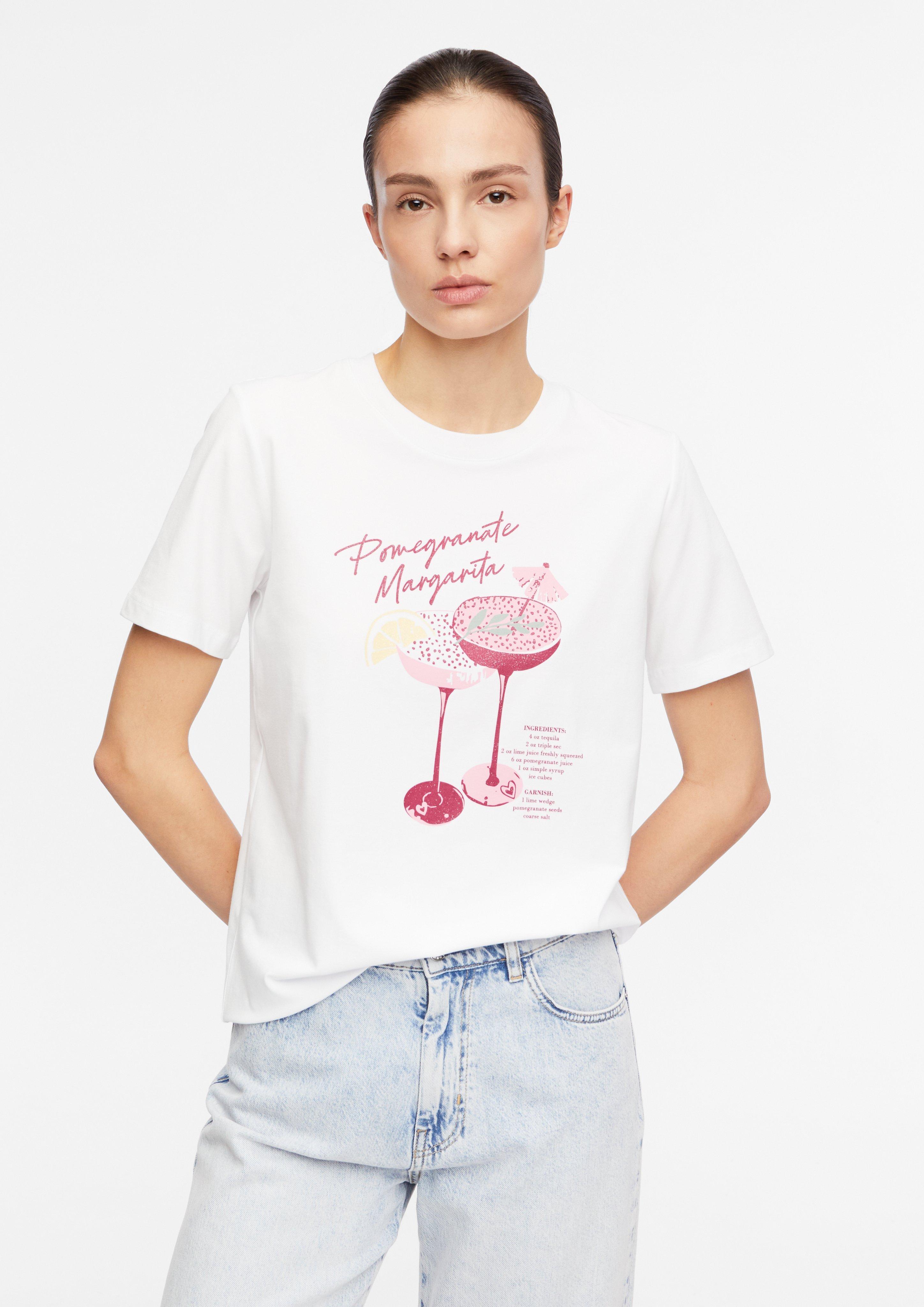 T-Shirt mit Artwork in  von COMMA