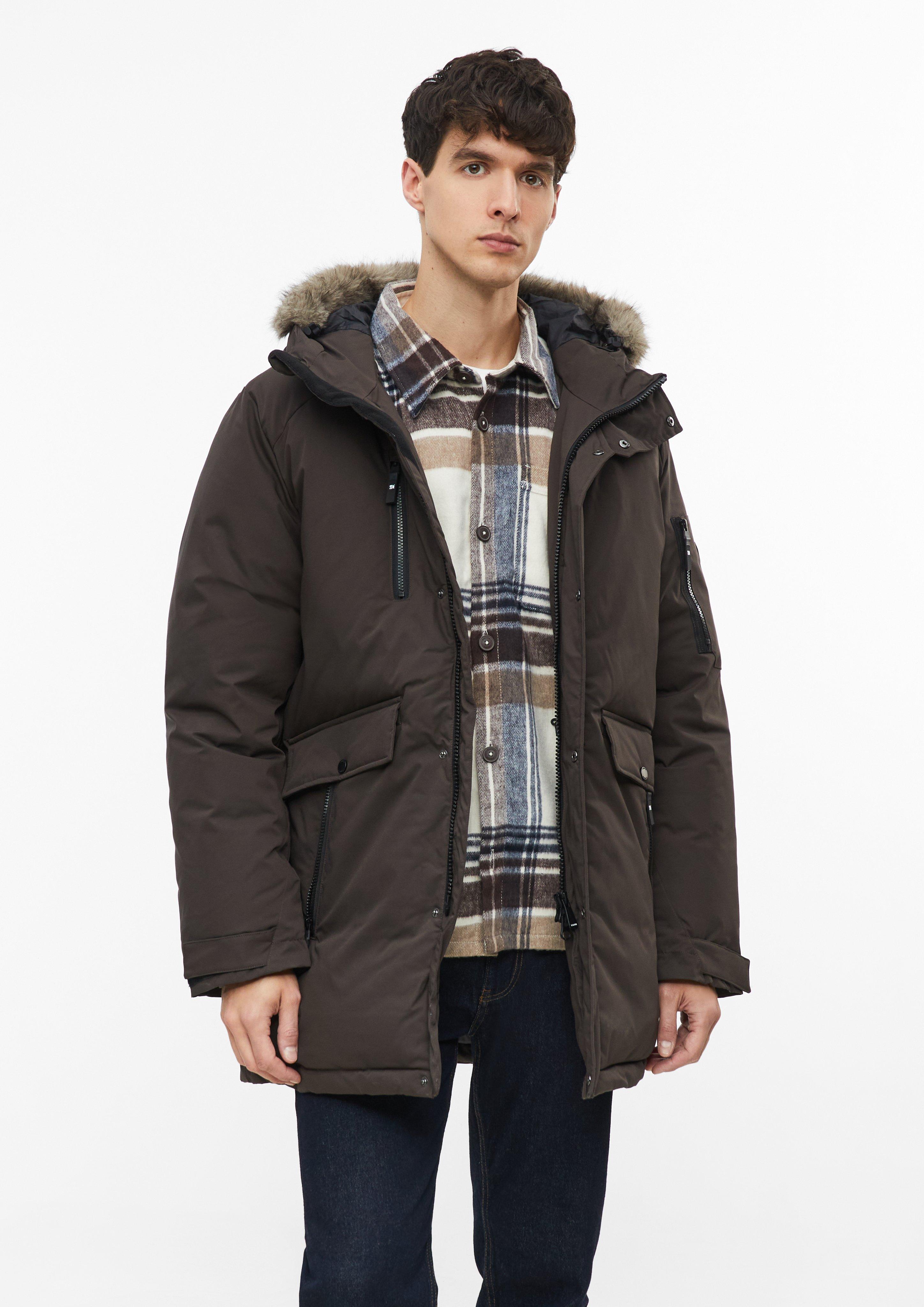 Herren Parka mit Thermore®-Füllung und abnehmbarem Webpelz-Kragen in  von 