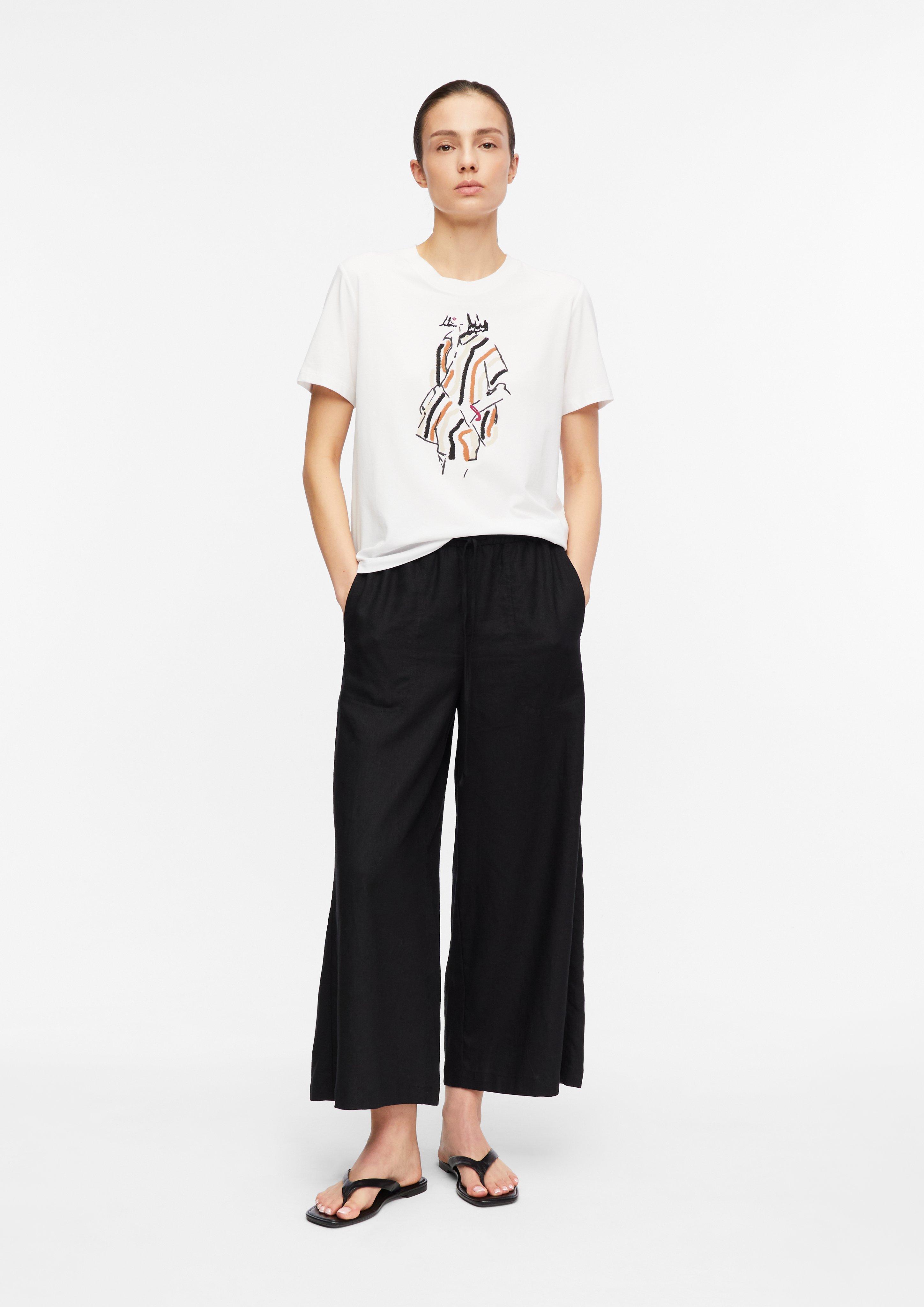 T-Shirt in weiß von COMMA