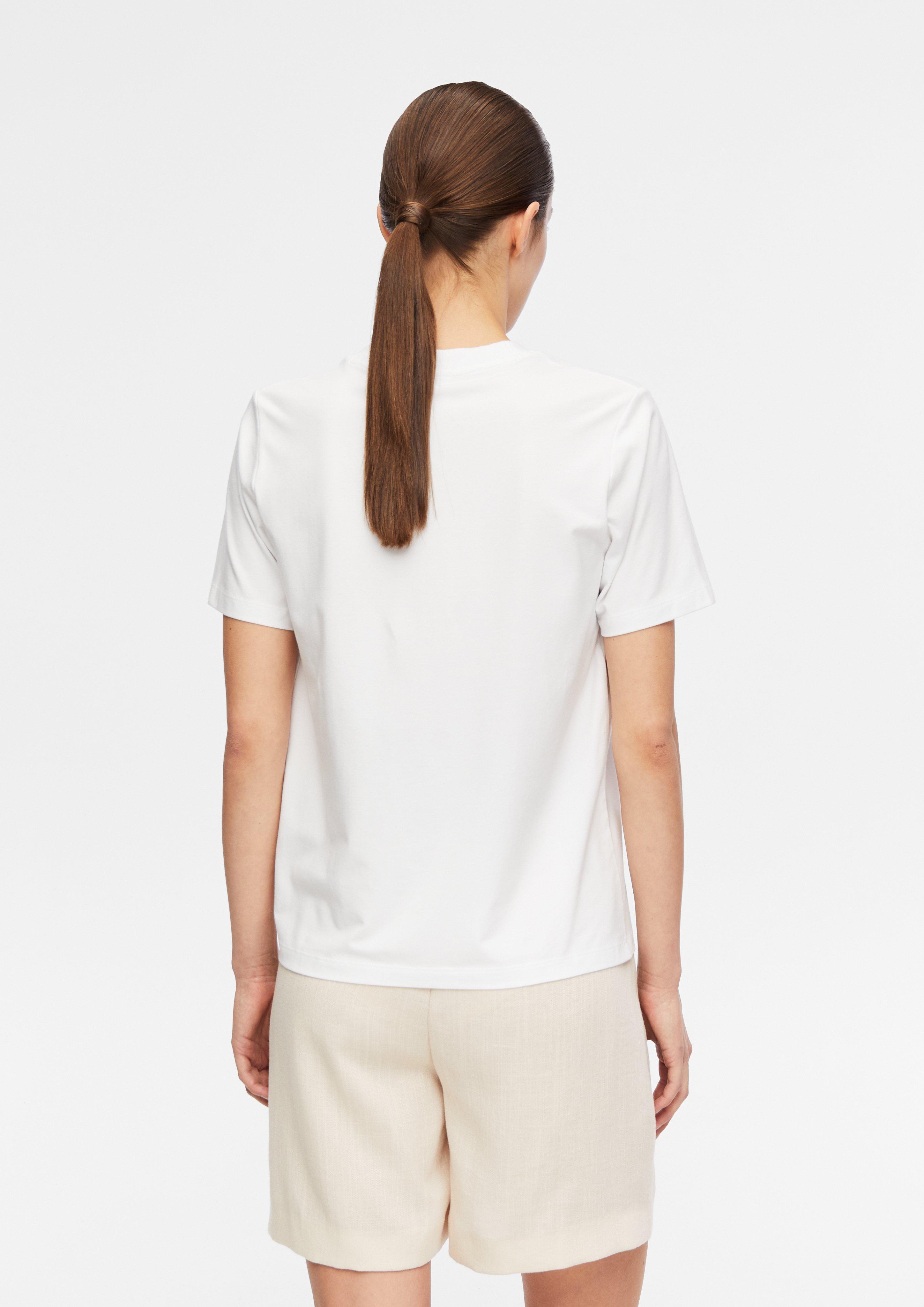 T-Shirt in weiß von COMMA