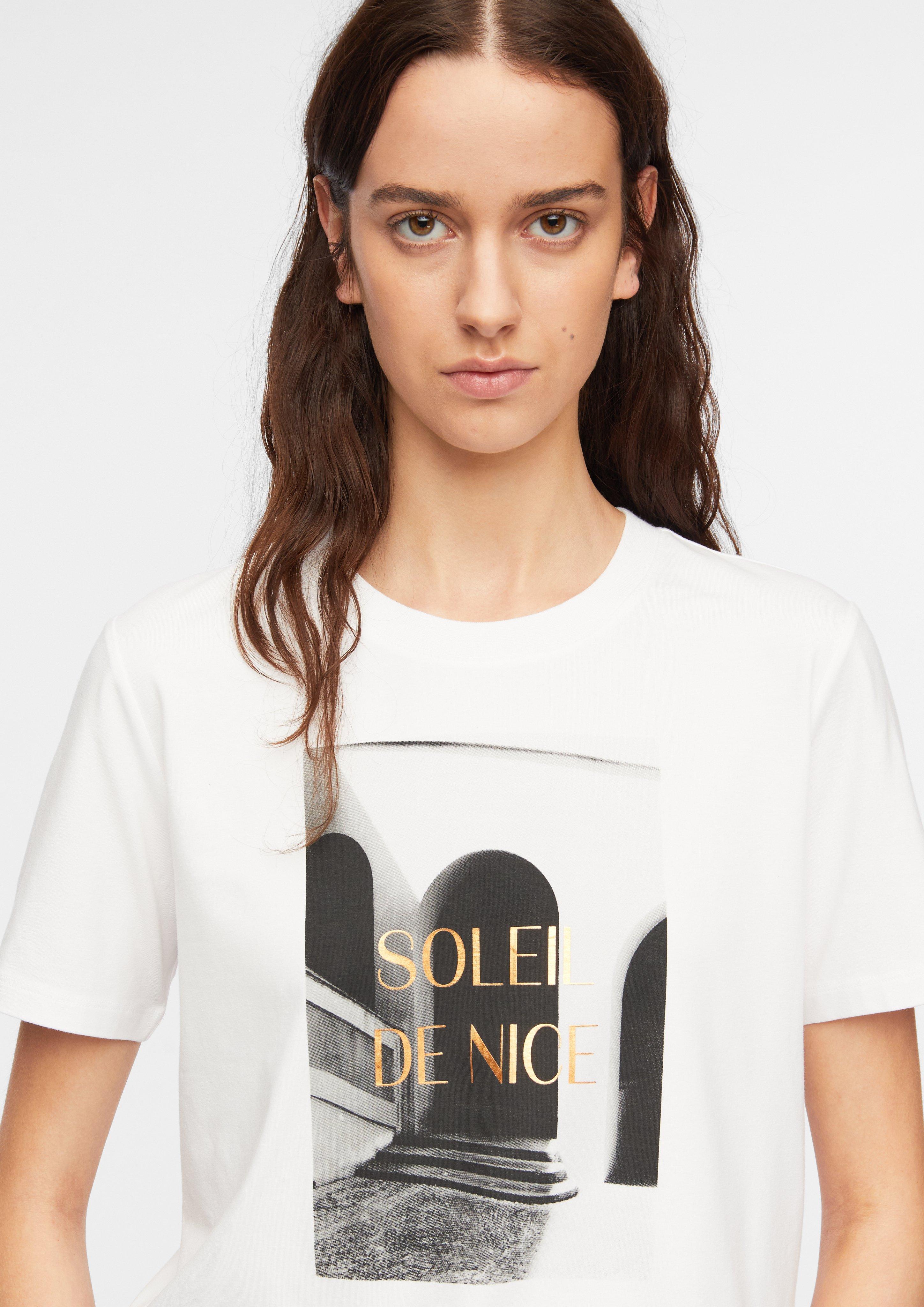 T-Shirt in weiß von COMMA