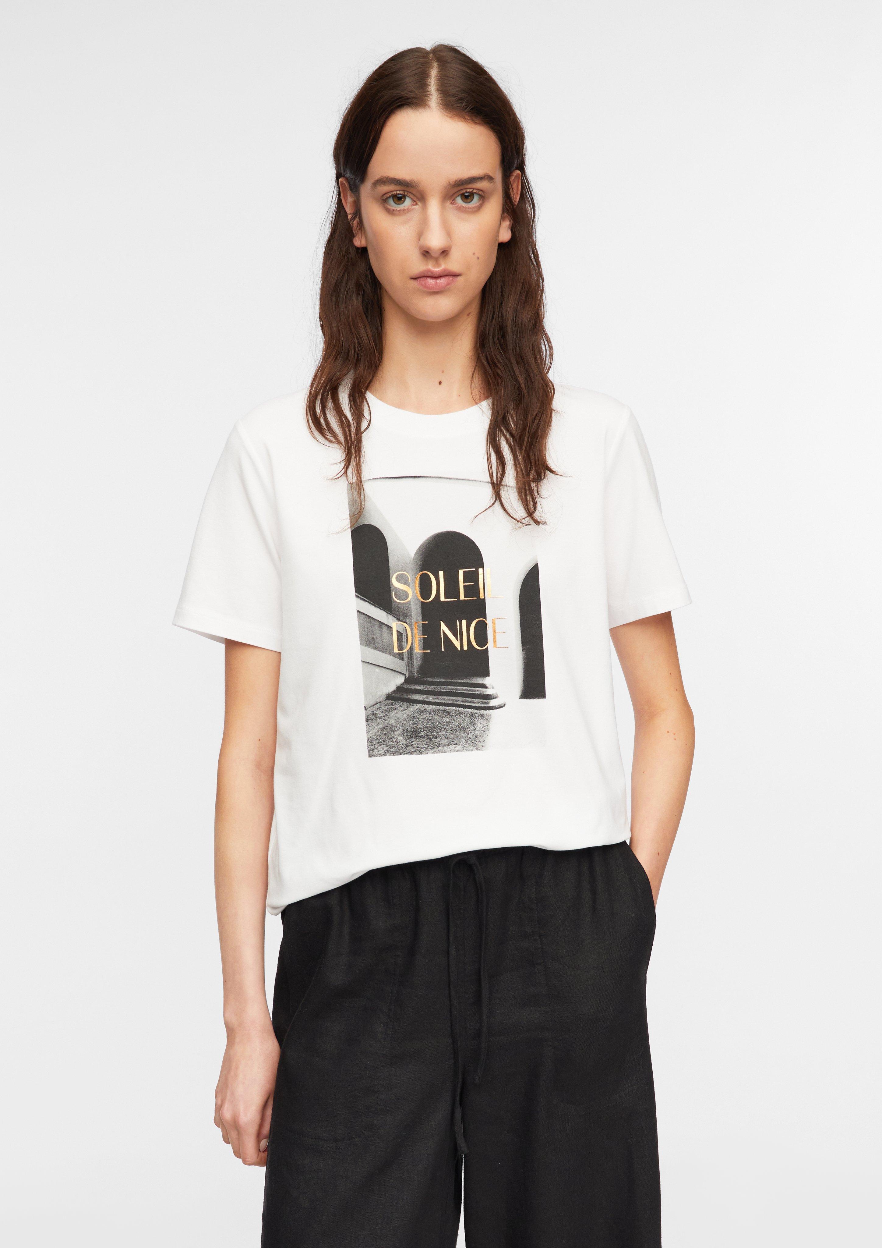 T-Shirt in weiß von COMMA