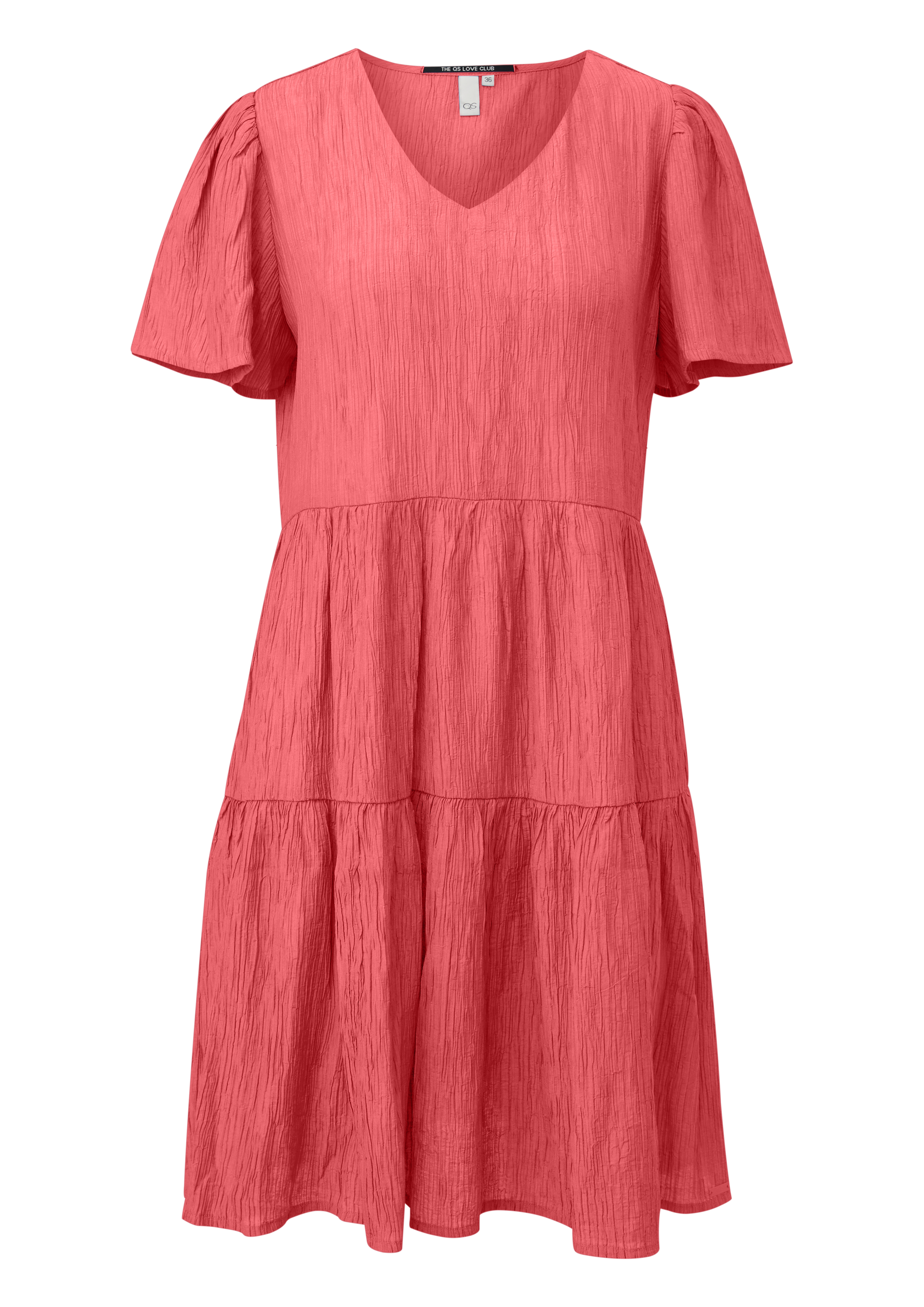 Qs Knielanges Stufenkleid