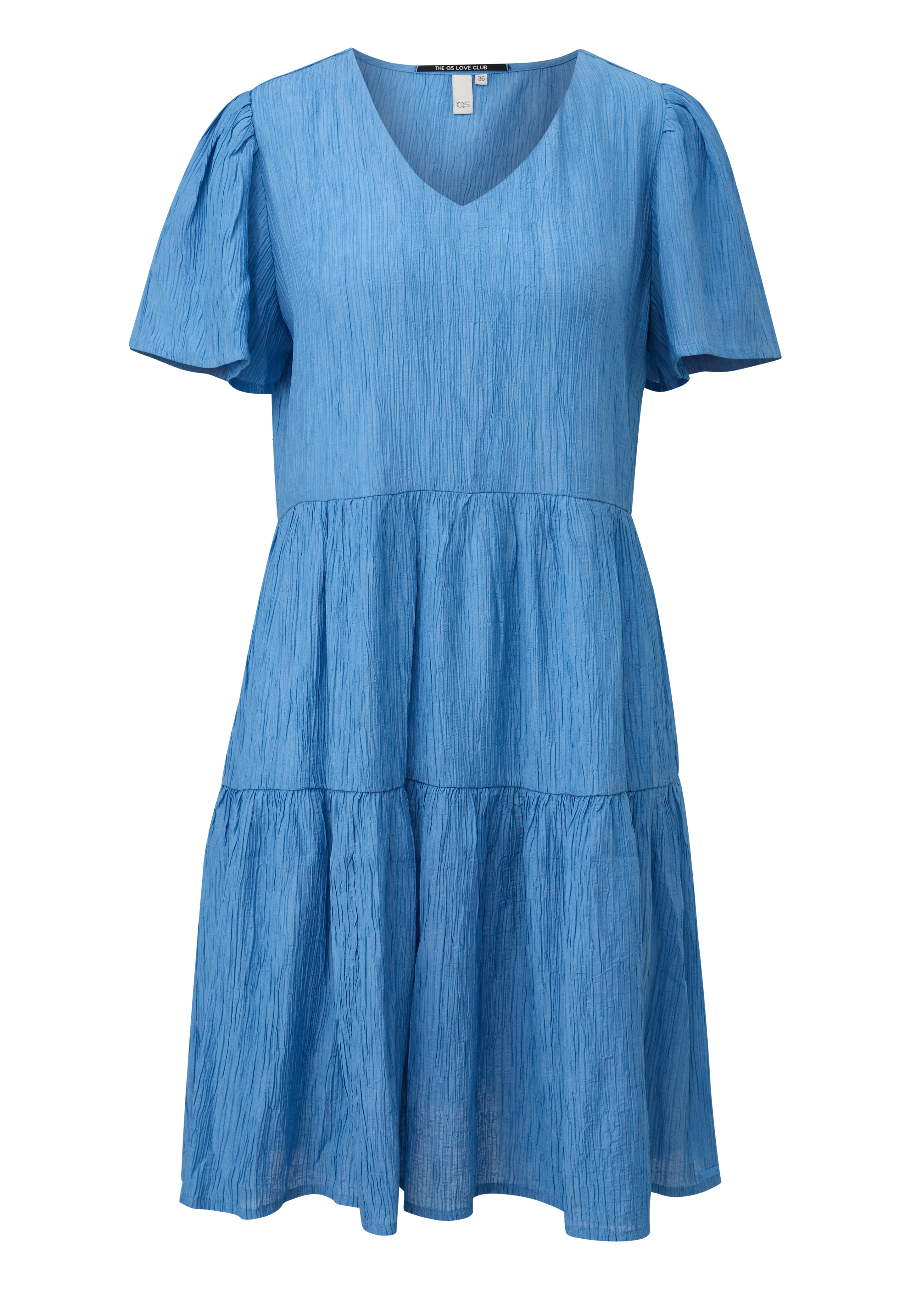 Qs Knielanges Stufenkleid