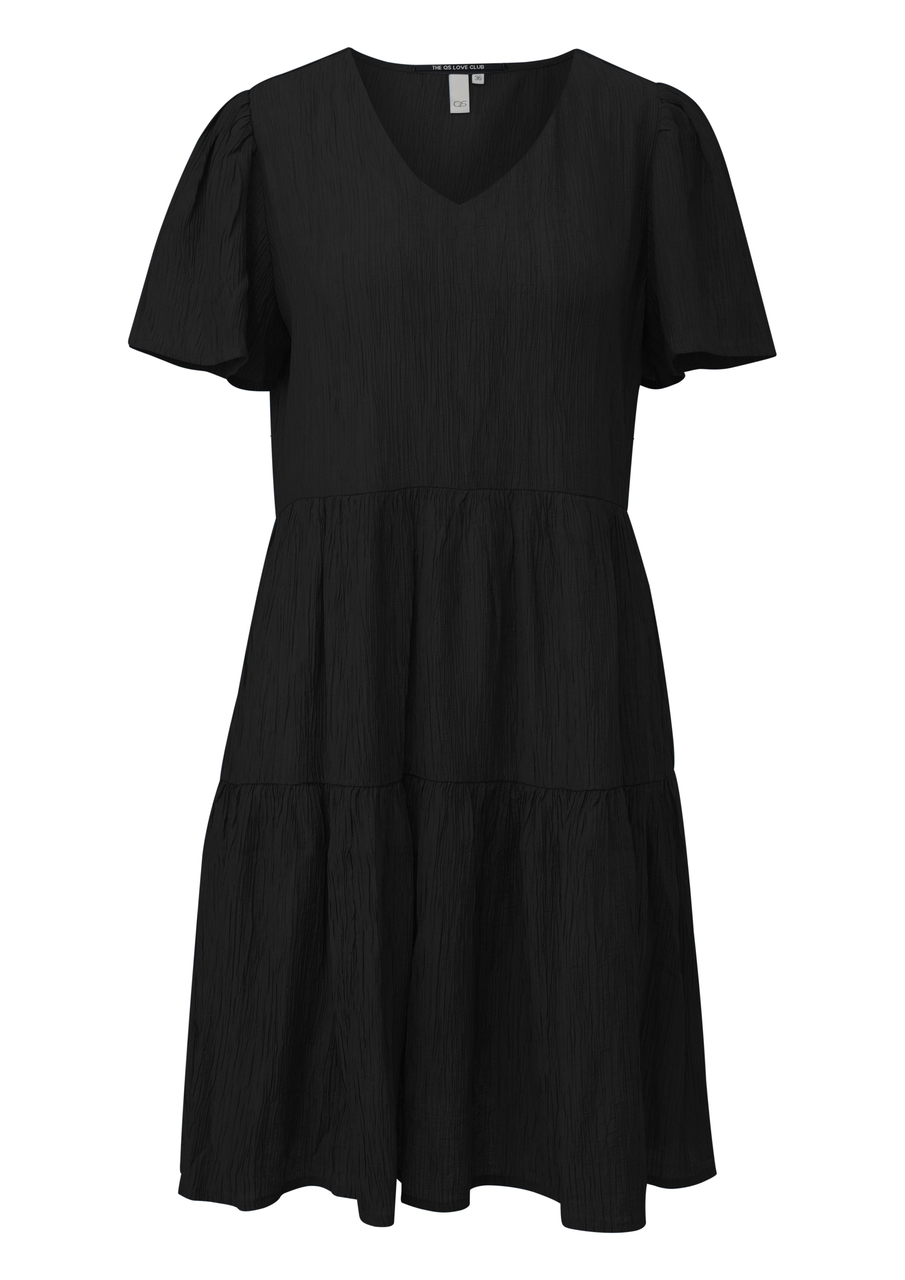 Qs Knielanges Stufenkleid