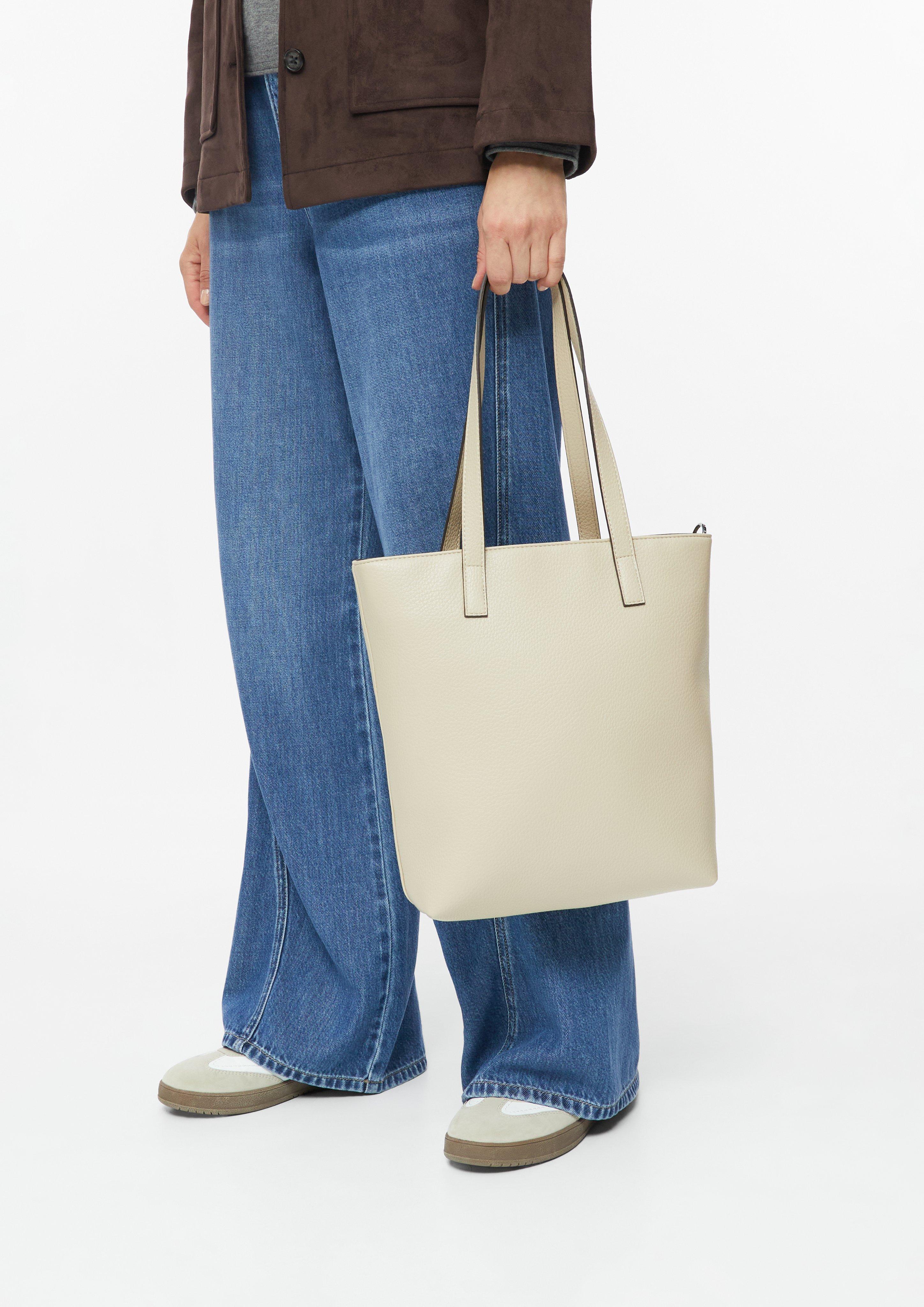 Femmes Sac avec bandoulière amovible et plaque à logo en beige de s.Oliver