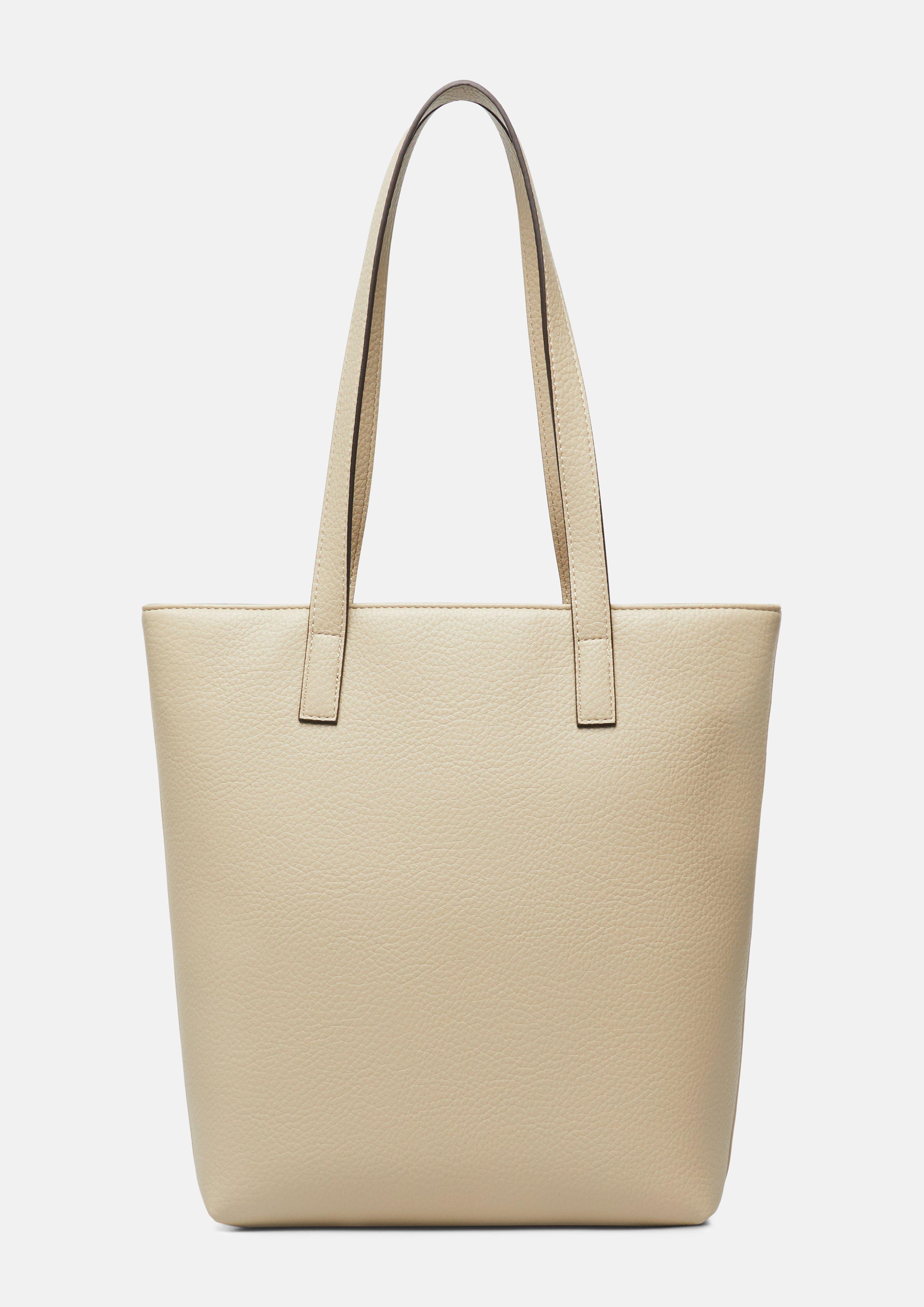 Femmes Sac avec bandoulière amovible et plaque à logo en beige de s.Oliver