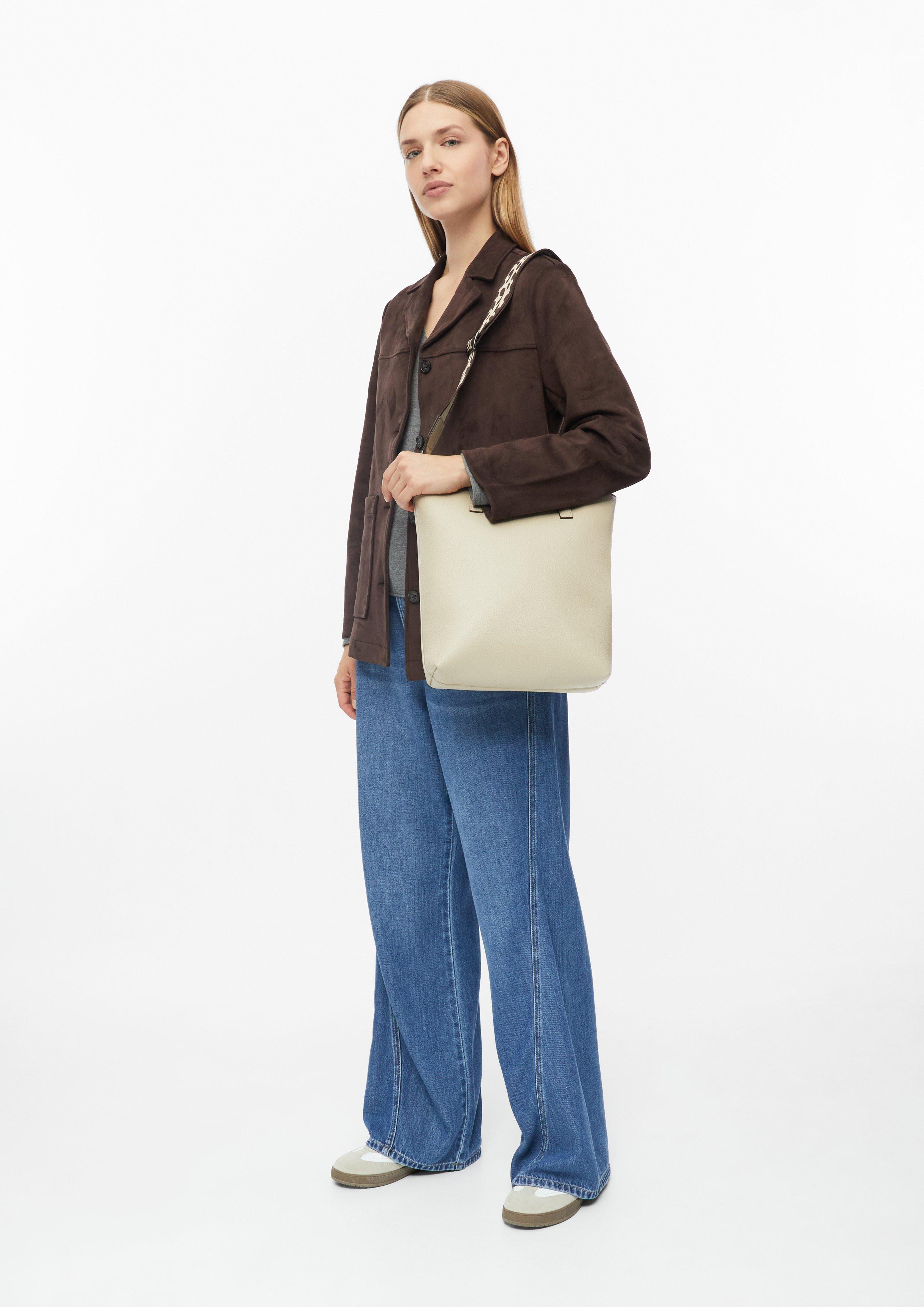 Femmes Sac avec bandoulière amovible et plaque à logo en beige de s.Oliver