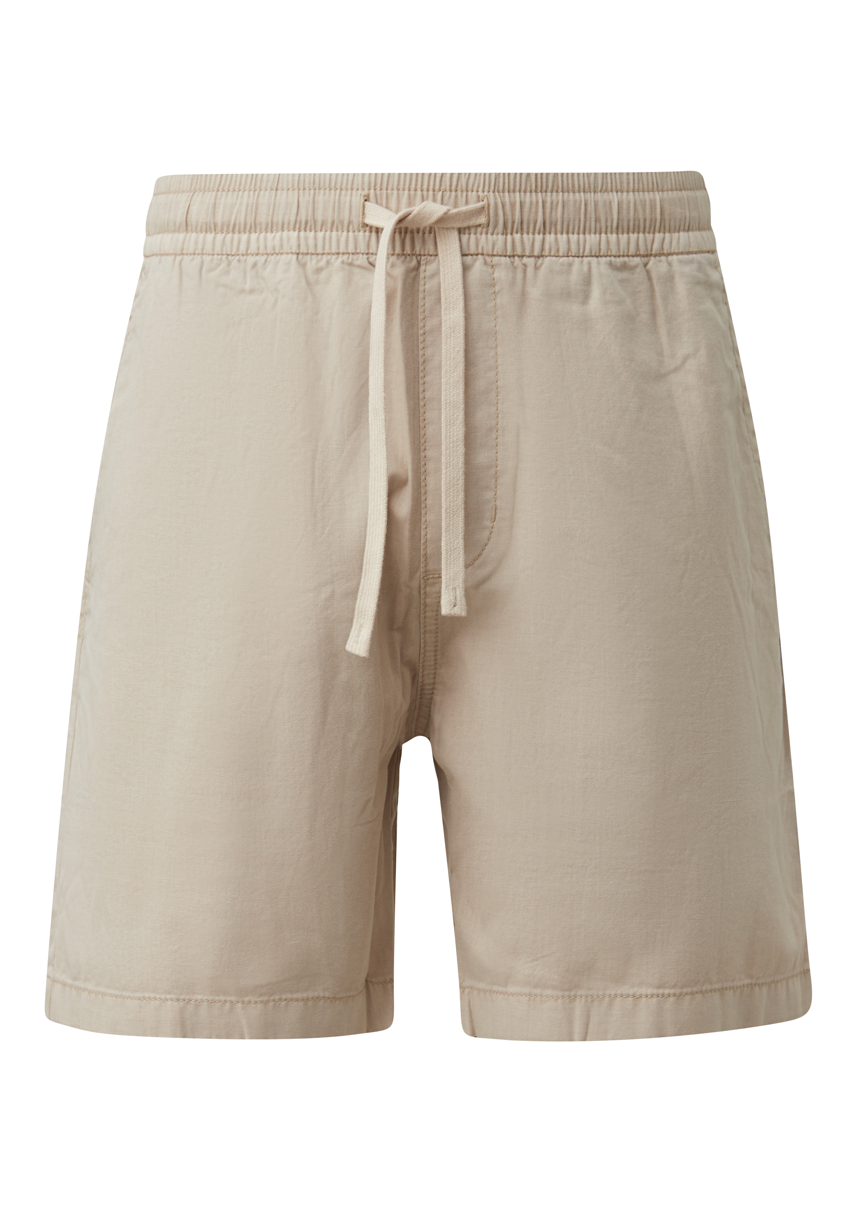 Joggershort van linnenmix