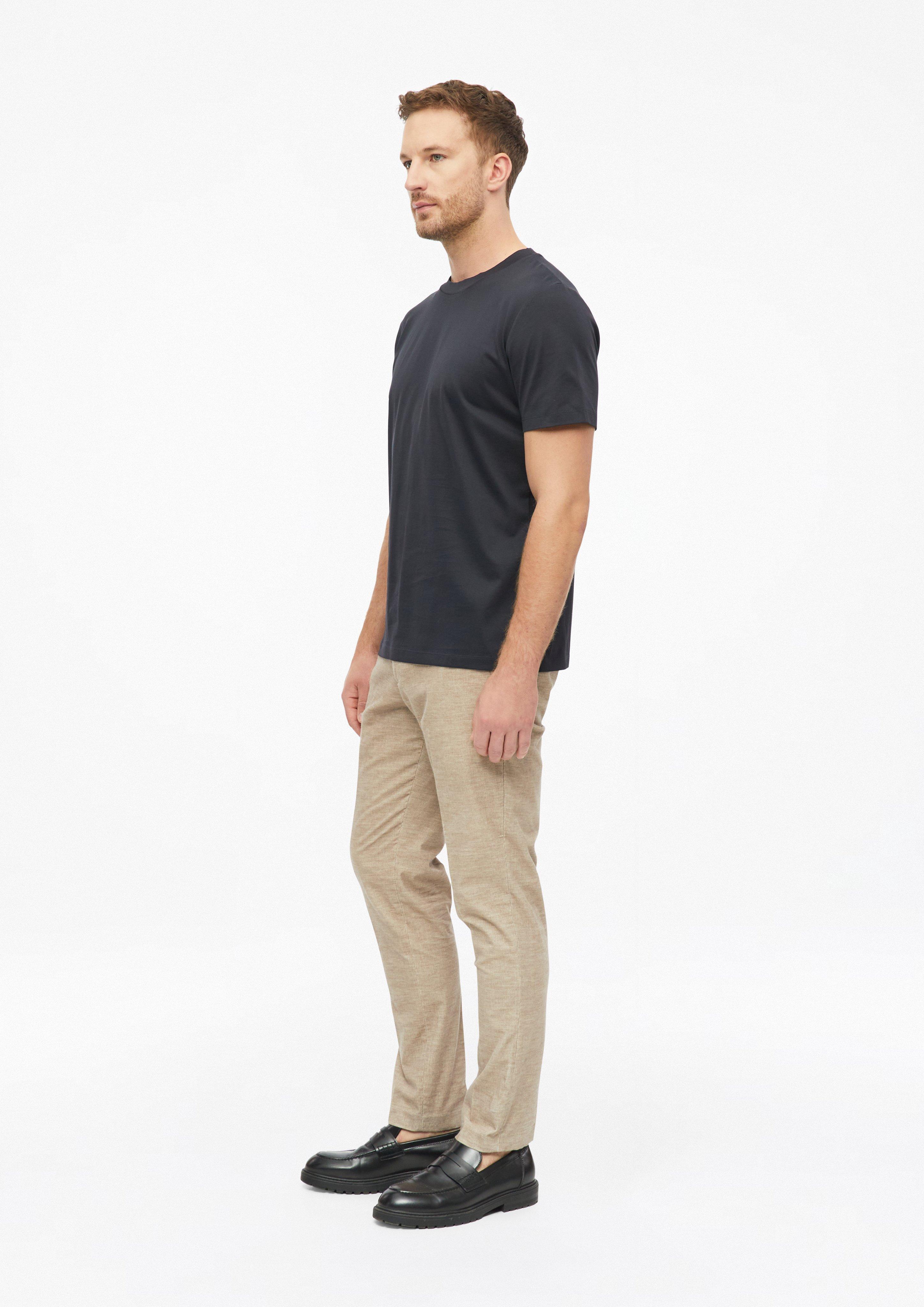 Men T-shirt made of fine jersey in blue by s.Oliver BLACK LABEL