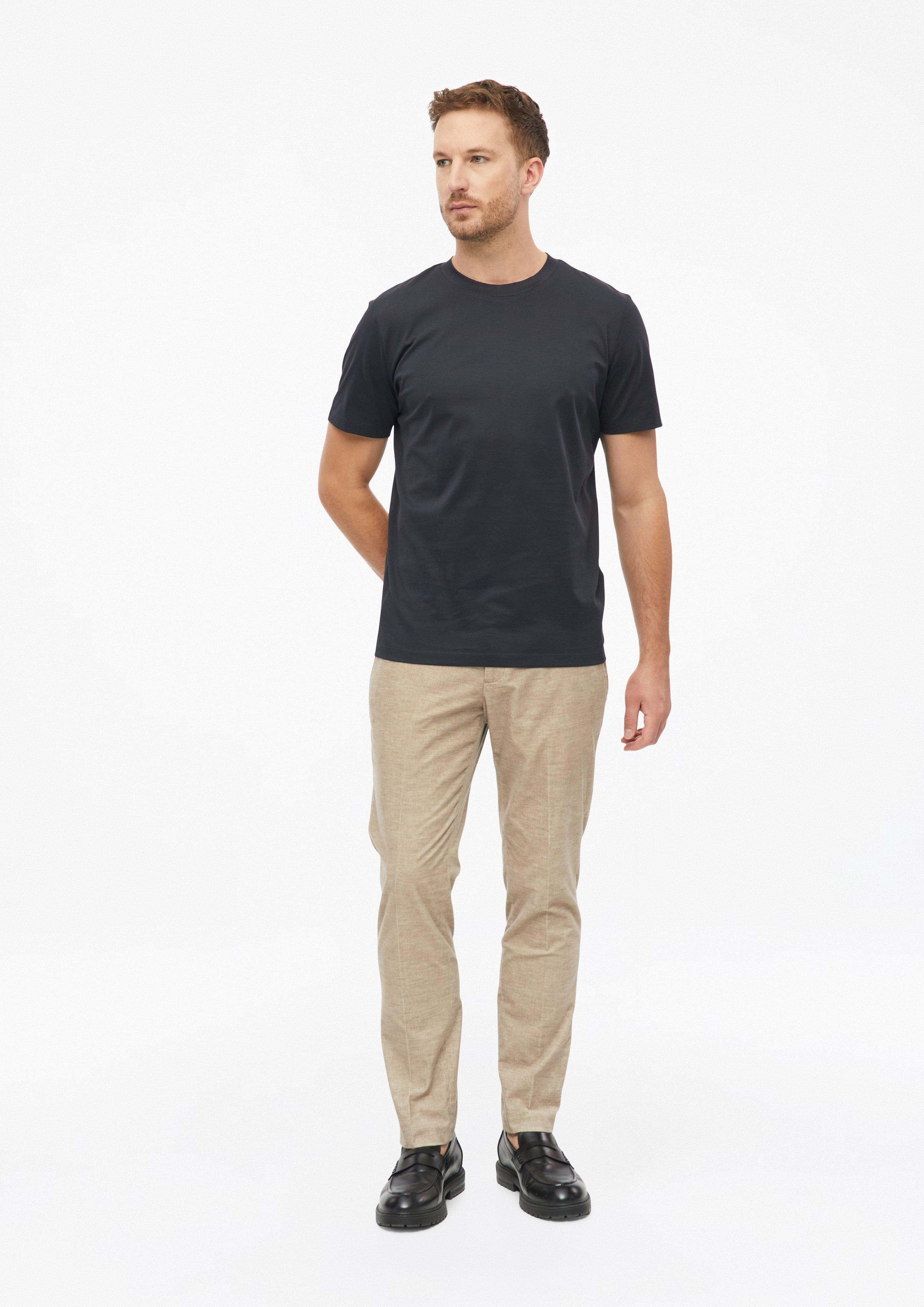 Men T-shirt made of fine jersey in blue by s.Oliver BLACK LABEL