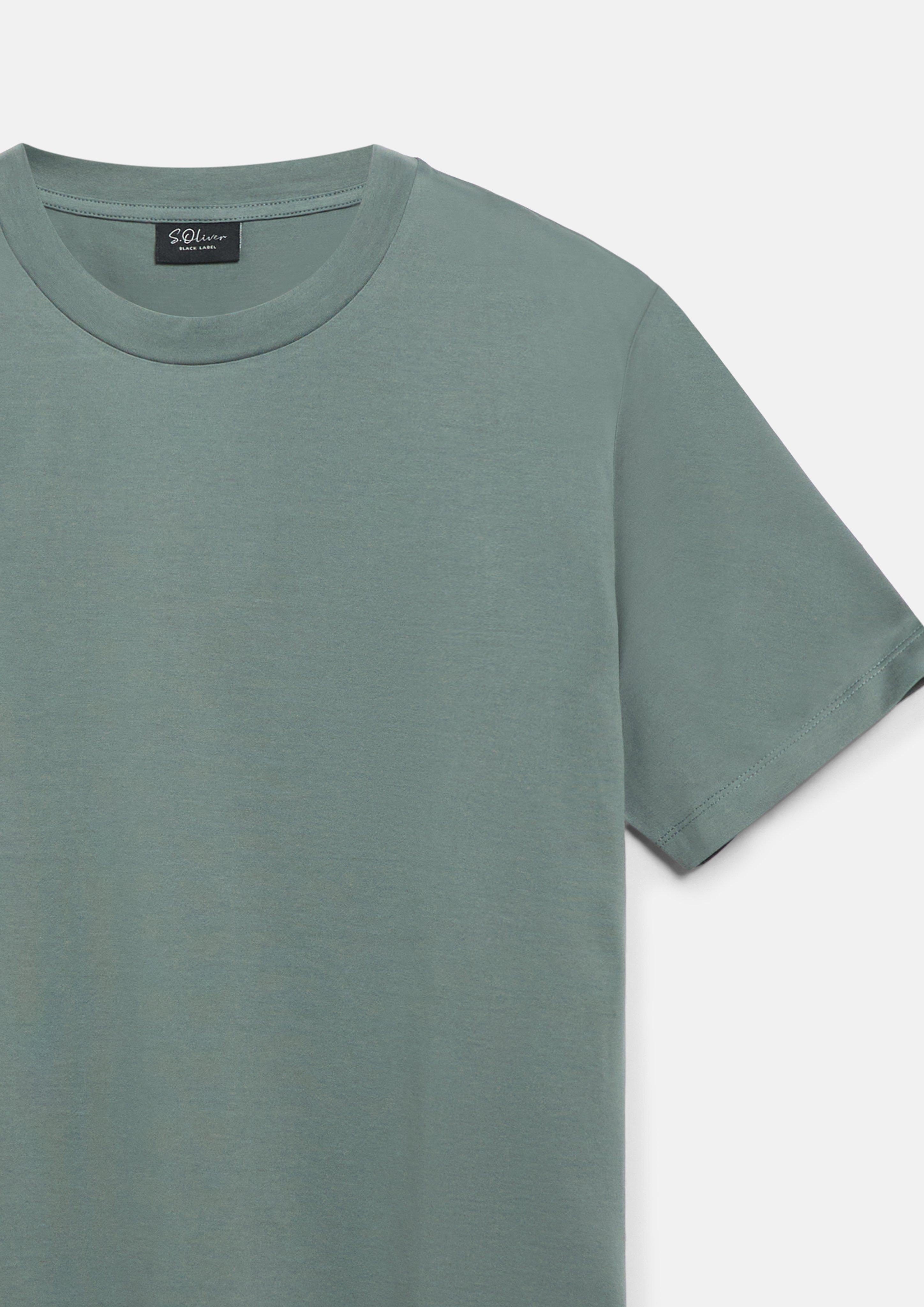 Heren T-shirt van hoogwaardige jersey in petrol van s.Oliver BLACK LABEL